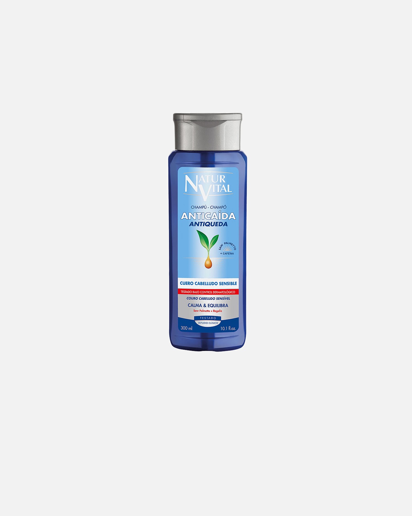 Champú capilar para Unisex Natur Vital CHAMPÚ ANTICAÍDA cuero cabelludo sensible 300 ml