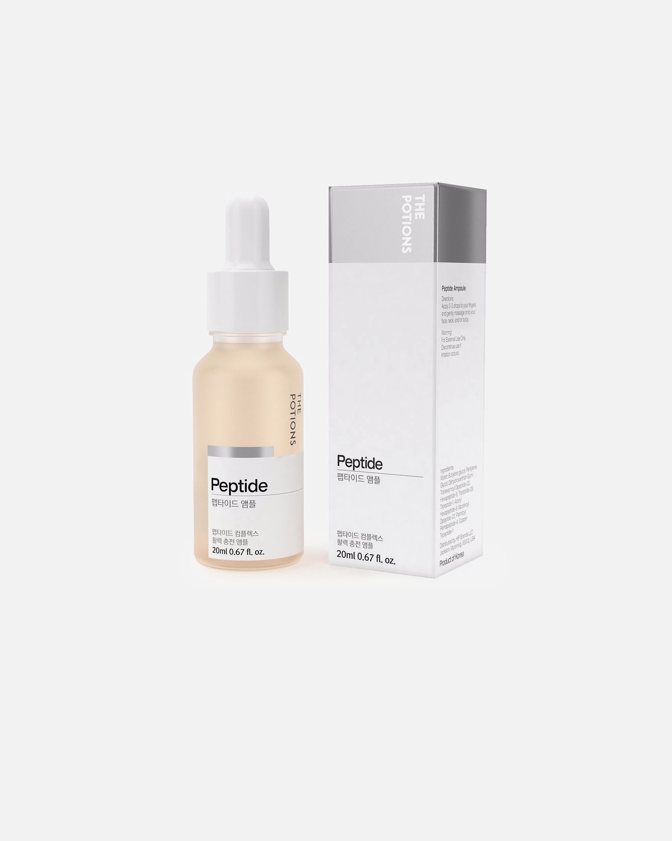 Suero hidratante para Mujer The Potions PEPTIDE ampoule 20 ml