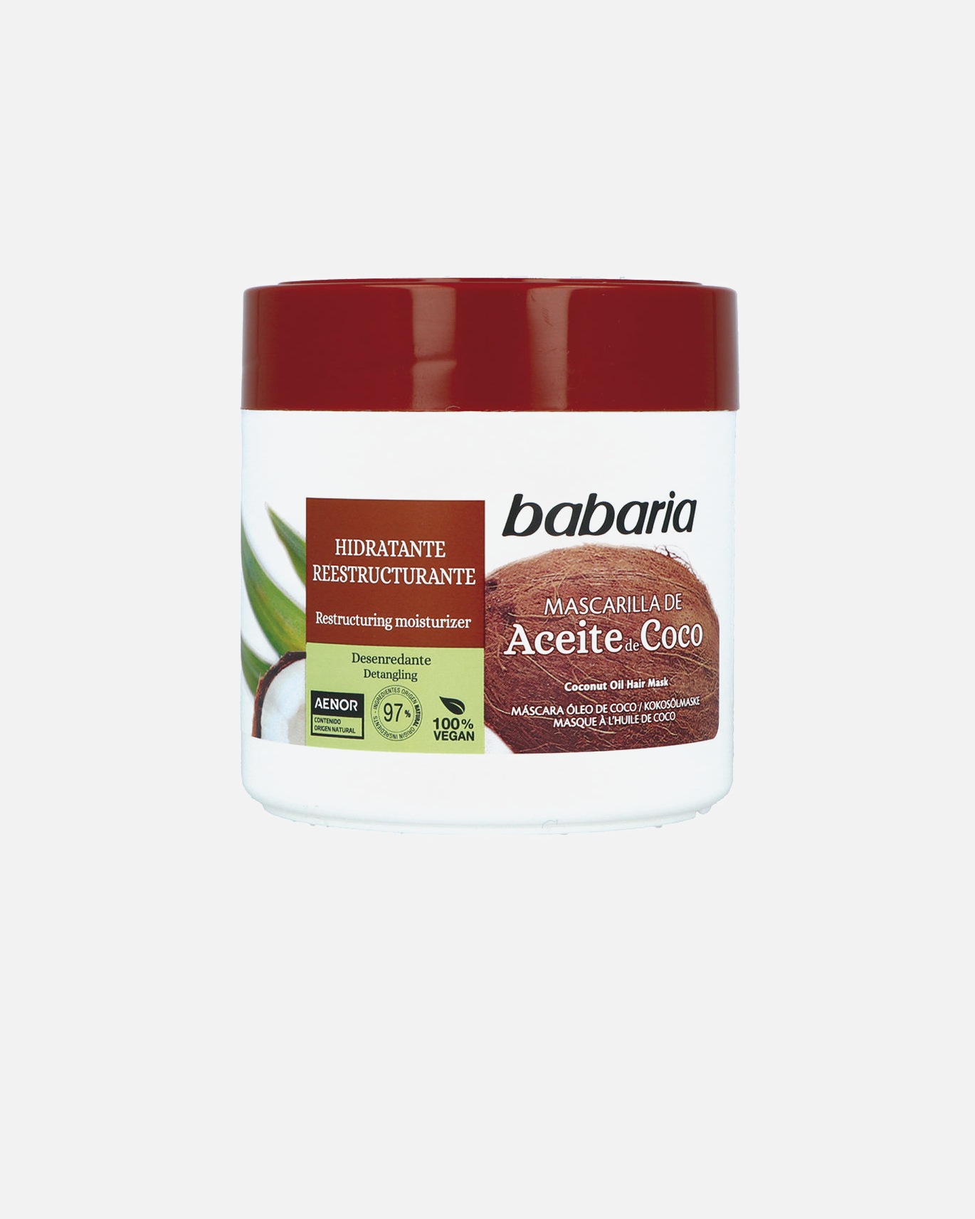 Mascarilla capilar para Unisex Babaria COCO mascarilla hidratante capilar 400 ml