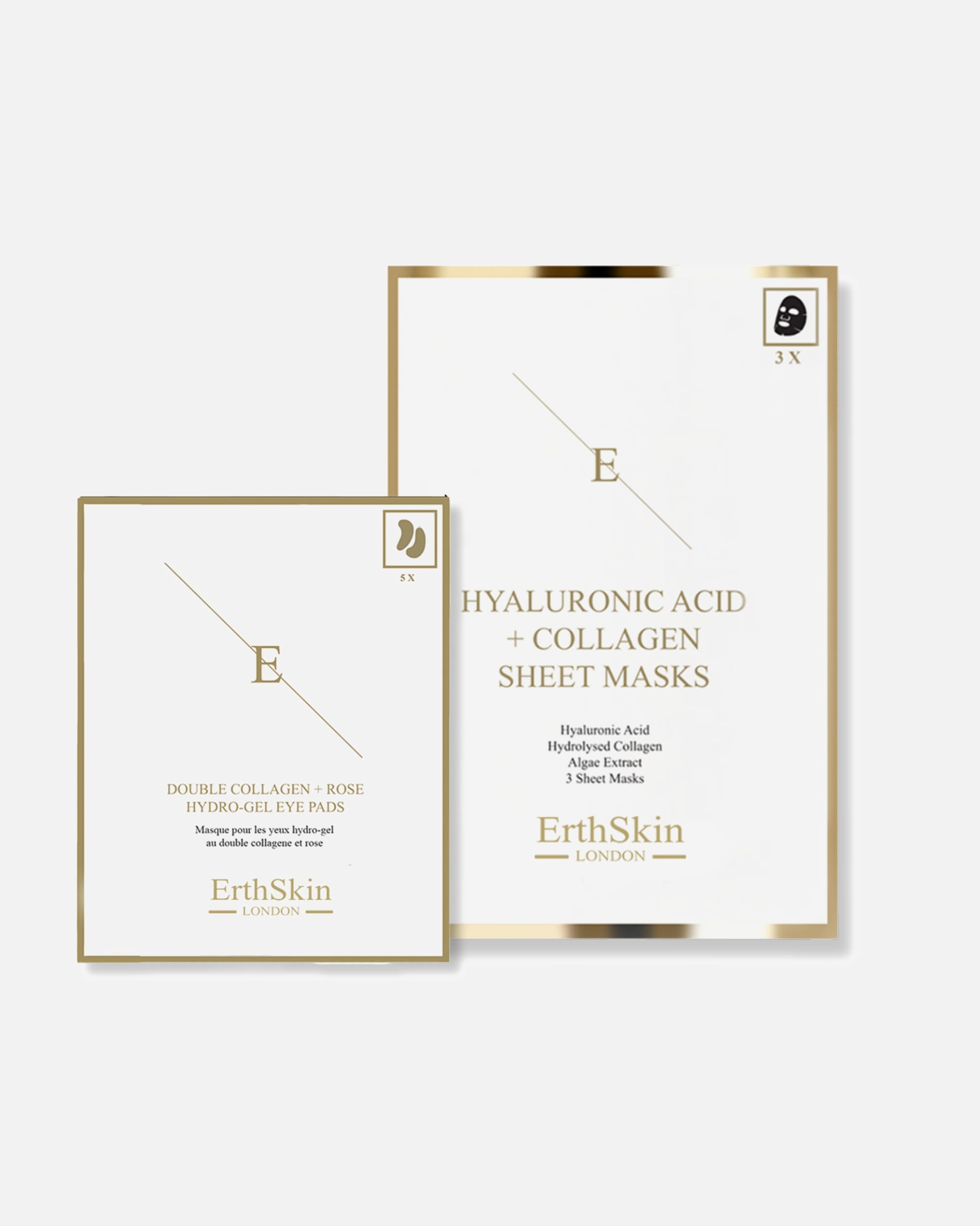 Set de tratamiento facial para Mujer ErthSkin London Set de cuidado de ojos con doble colágeno 1 pieza