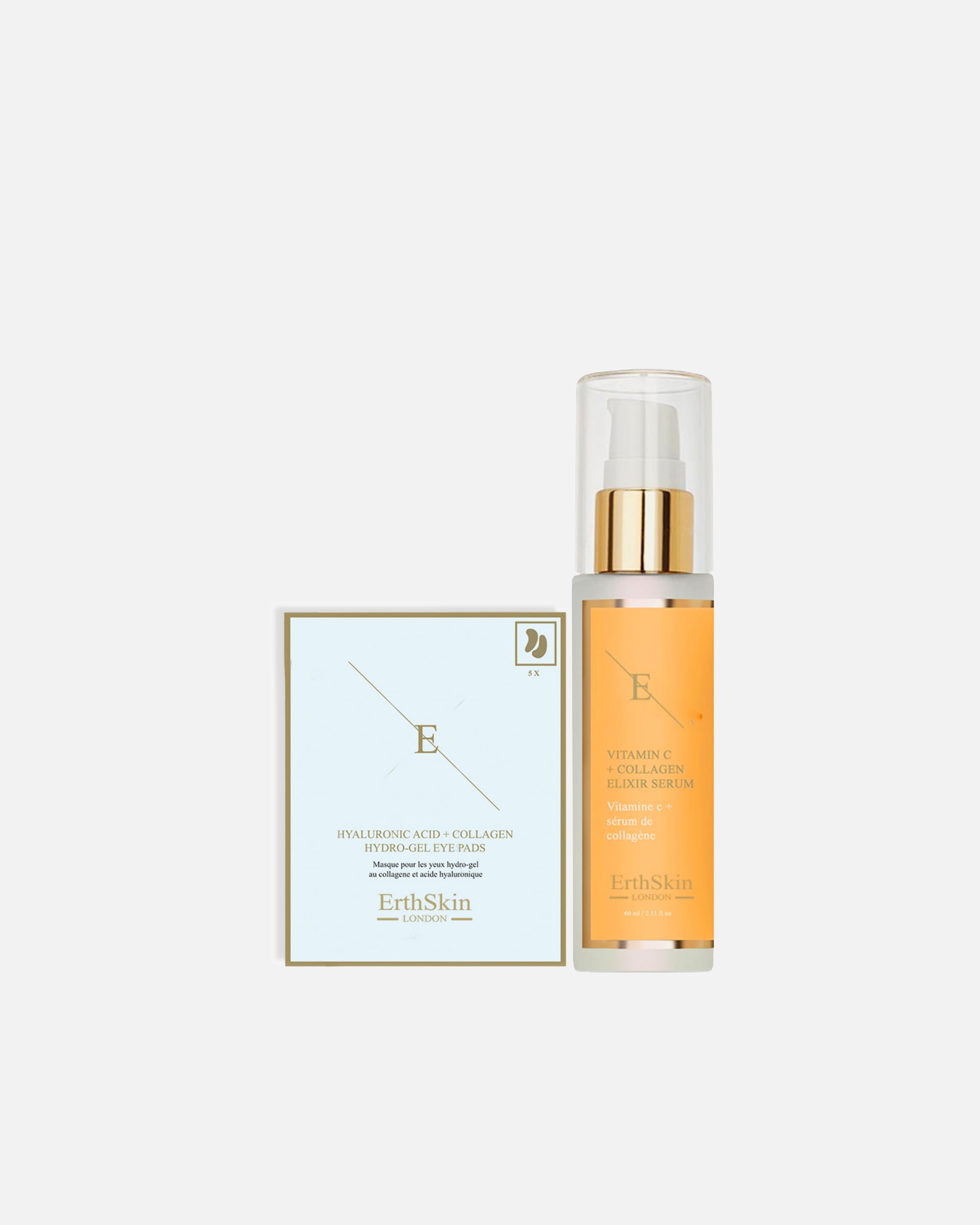 Set de tratamiento facial para Mujer ErthSkin London Dúo de vitamina C para ojos brillantes 1 pieza