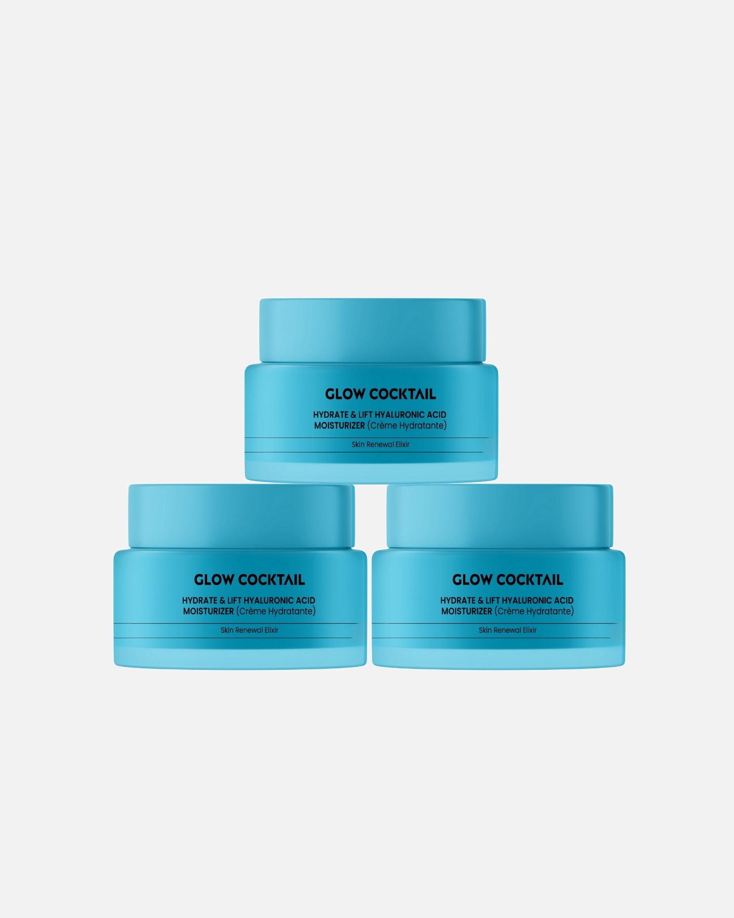 Crema facial para Mujer Glow Cocktail Trío de cremas reafirmantes con ácido hialurónico 1 pieza