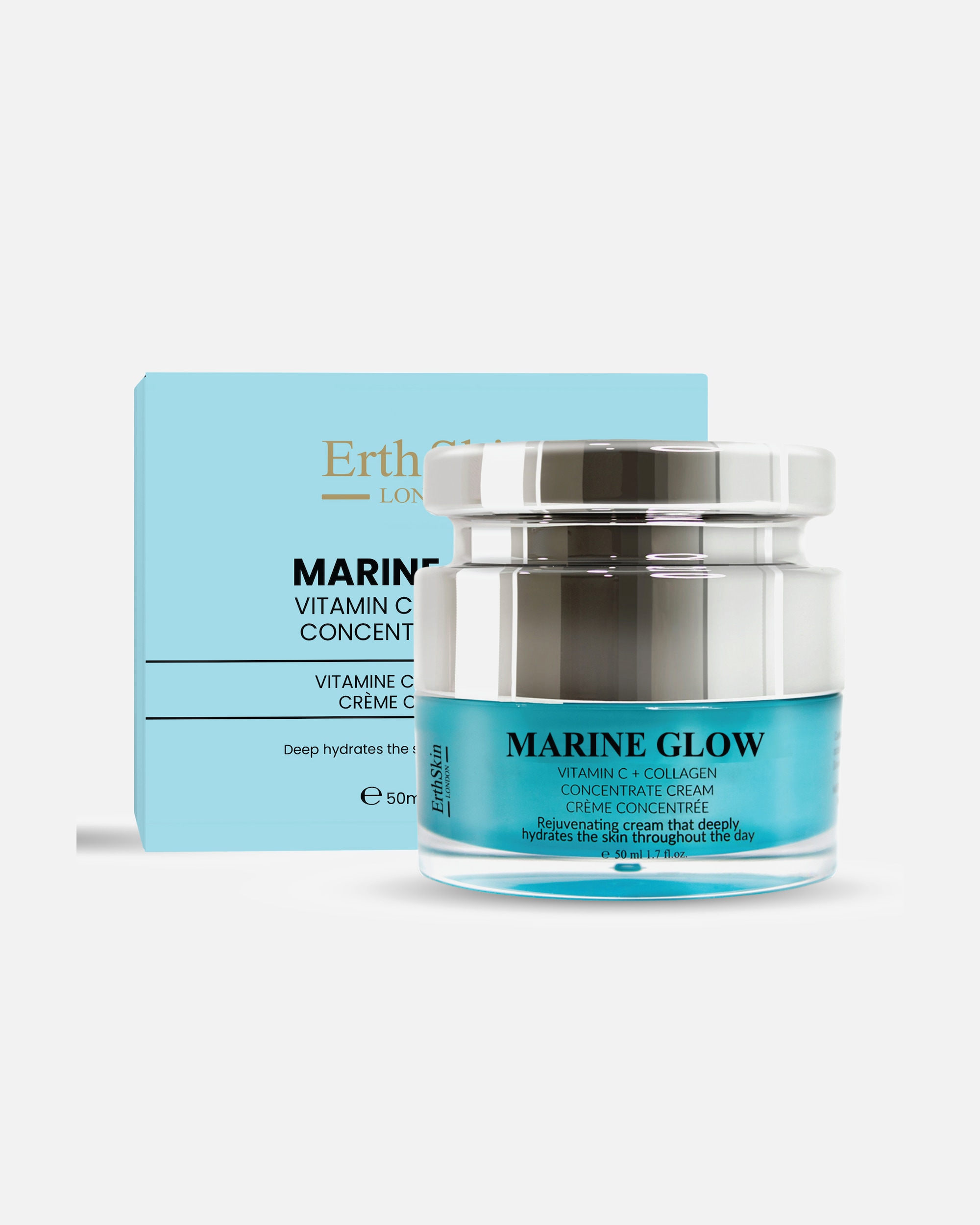 Crema facial para Mujer ErthSkin London Crema hidratante con vitamina C Marine Glow 50ml