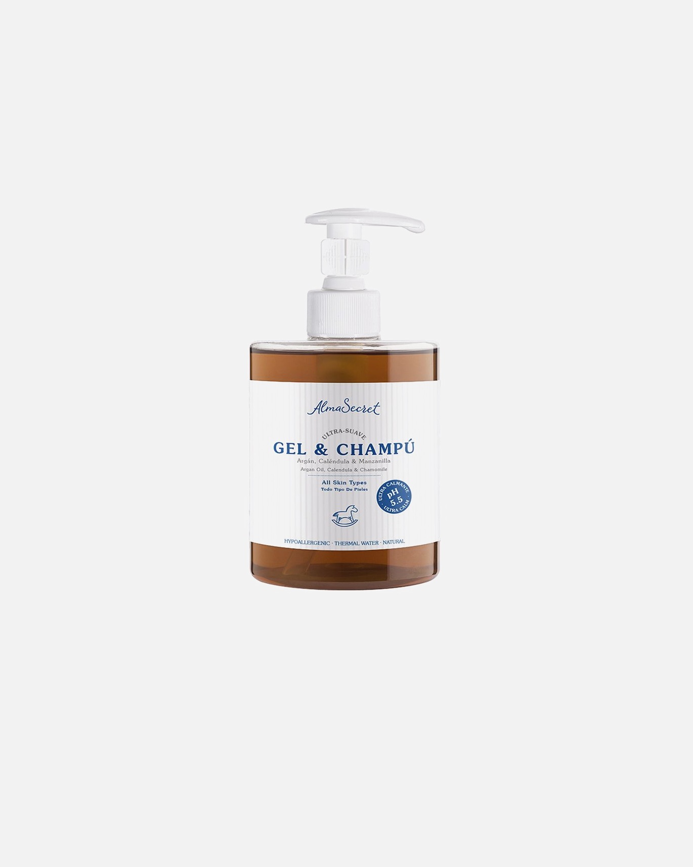 Champú de bebe para Unisex Alma Secret GEL-CHAMPÚ suave con argán, caléndula & manzanilla 500 ml