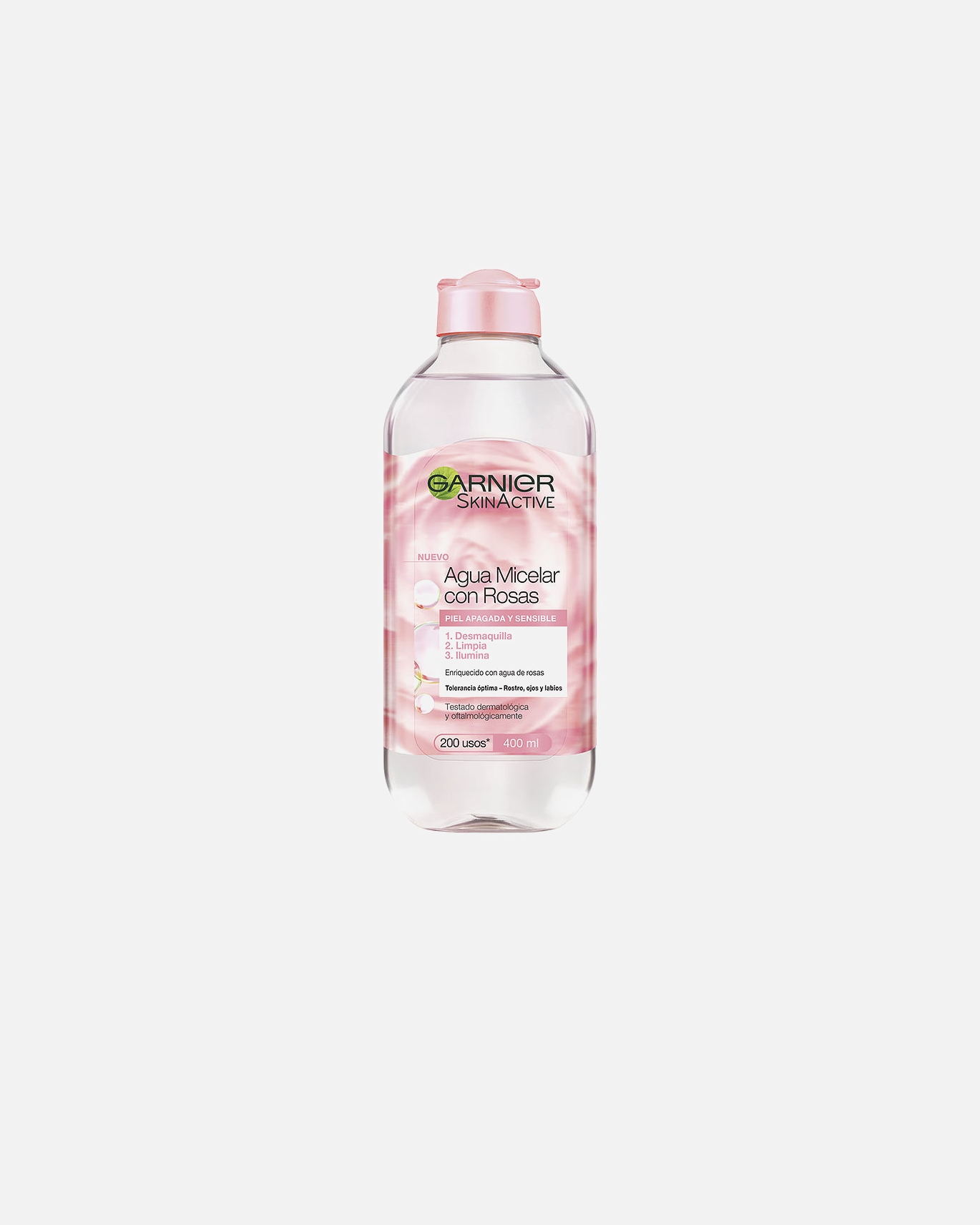 Agua micelar para Mujer Garnier SKINACTIVE agua micelar con rosas piel apagada-sensible 400 ml