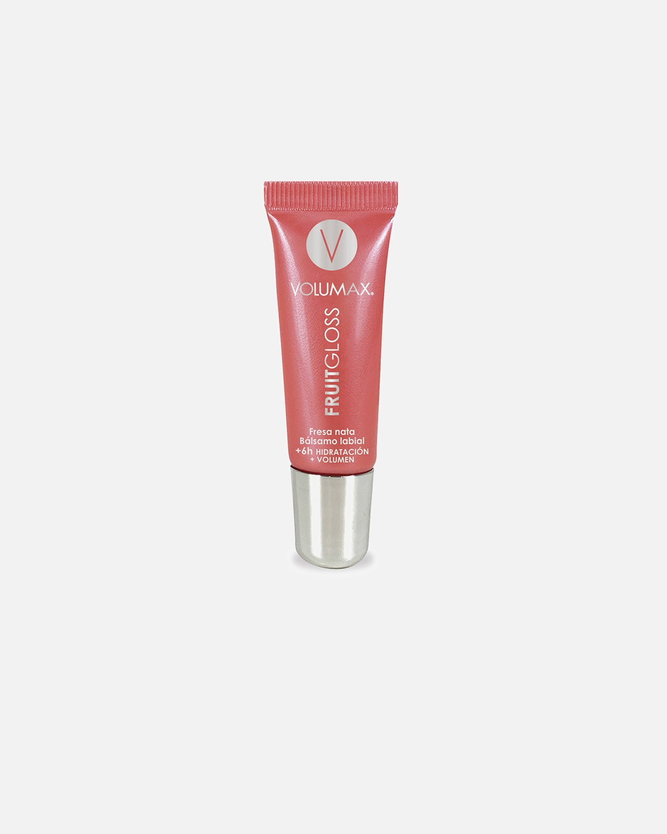 Brillo de labios para Unisex Volumax FRUITGLOSS hidratación de labios fresa nata