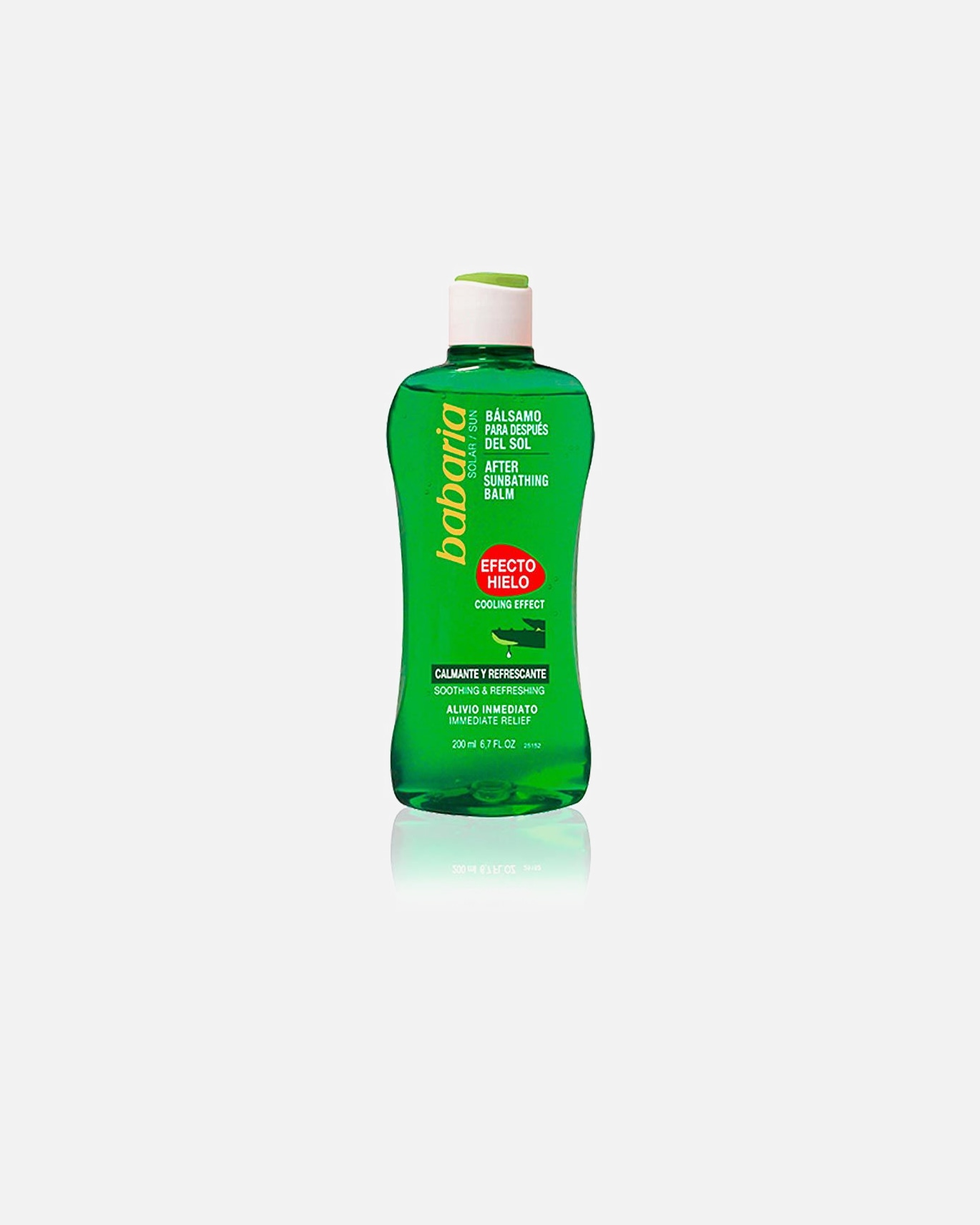 Aftersun para Cuerpo para Unisex Babaria SOLAR ALOE VERA AFTER SUN gel efecto hielo 200 ml