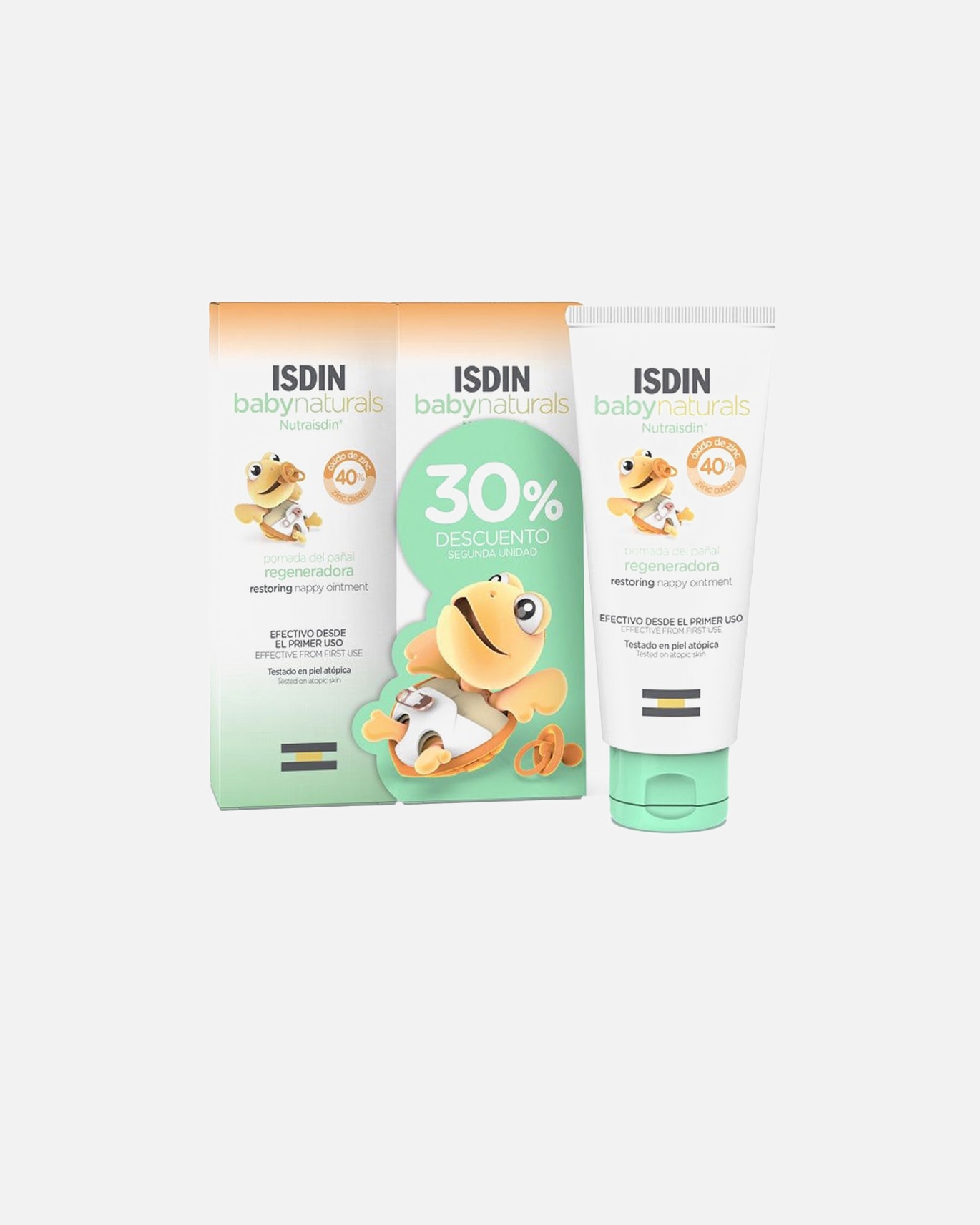 Crema para bebés para Unisex ISDIN BABYNATURALS pomada del pañal regeneradora pack 100 ml