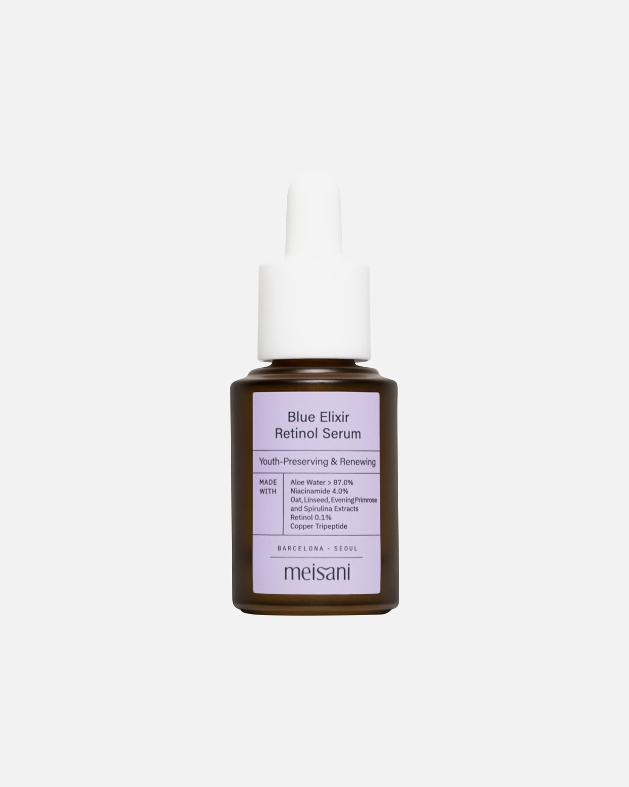 Suero antienvejecimiento para Mujer Meisani Suero Retinol Blue Elexir 15 ml