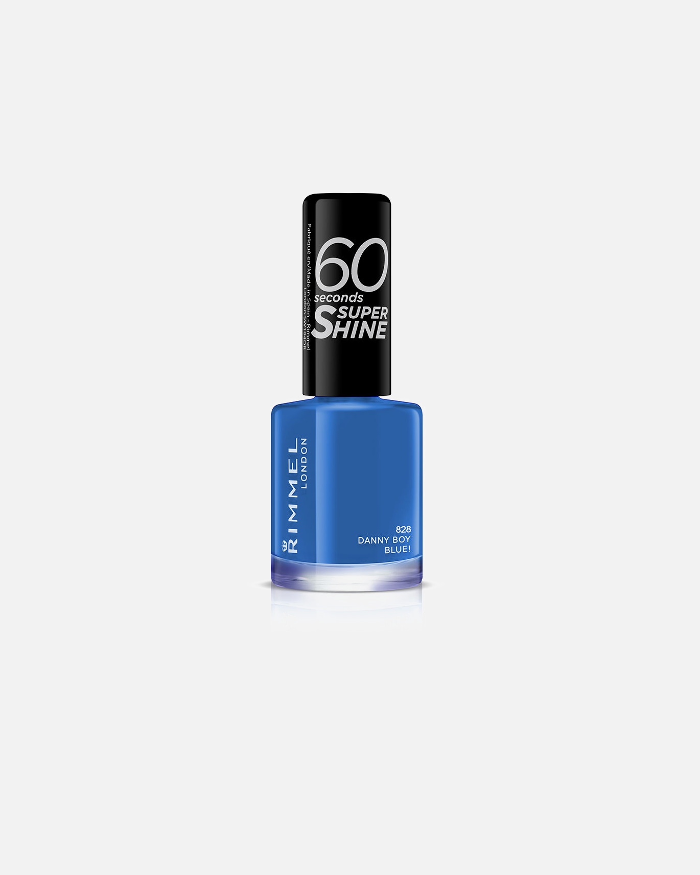 Laca de uñas para Unisex Rimmel London 60 SECONDS SUPER SHINE esmalte de uñas 828-Danny Boy Blue