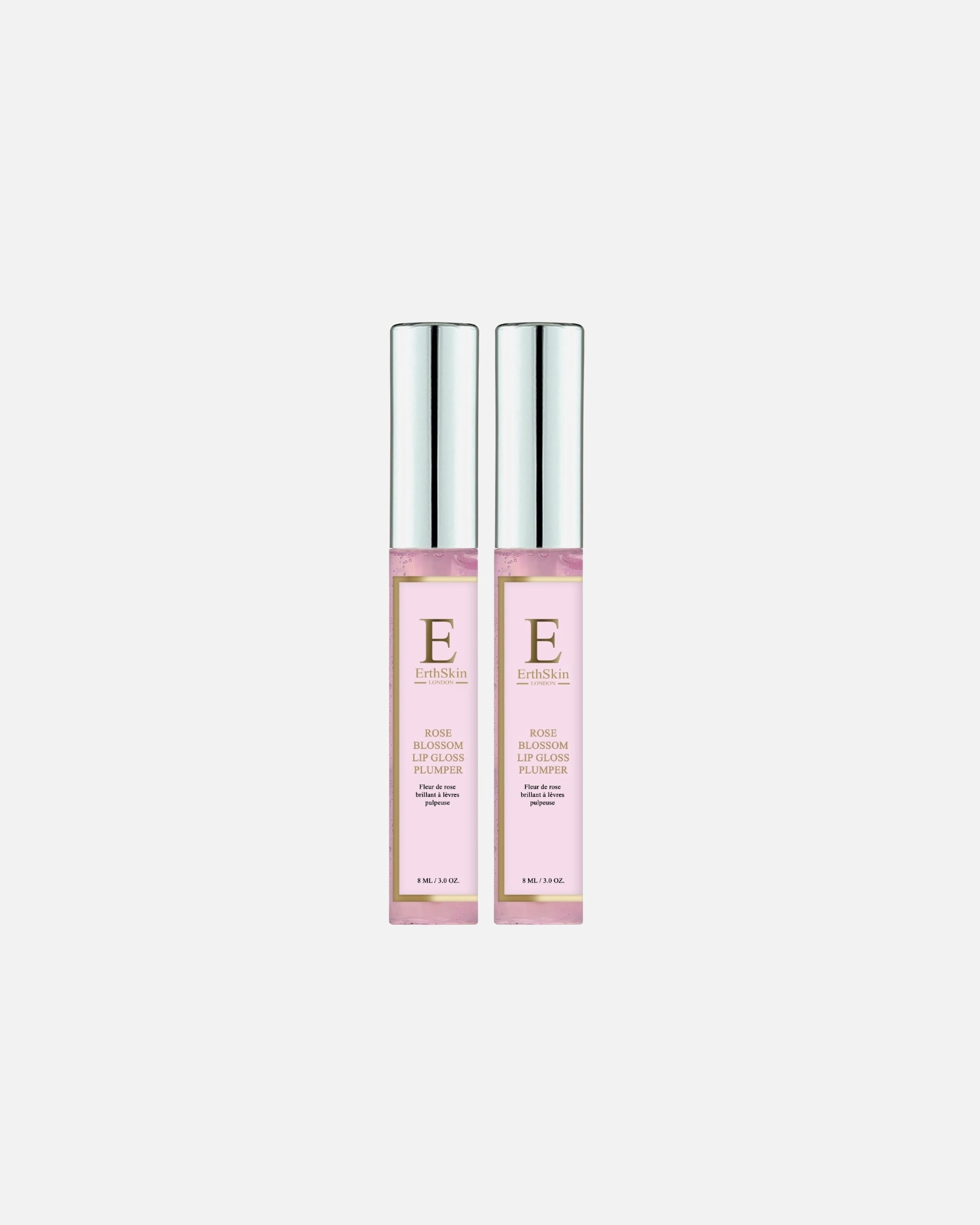Lip Plumper para Mujer ErthSkin London Dúo de brillo de labios de rosa 1 pieza