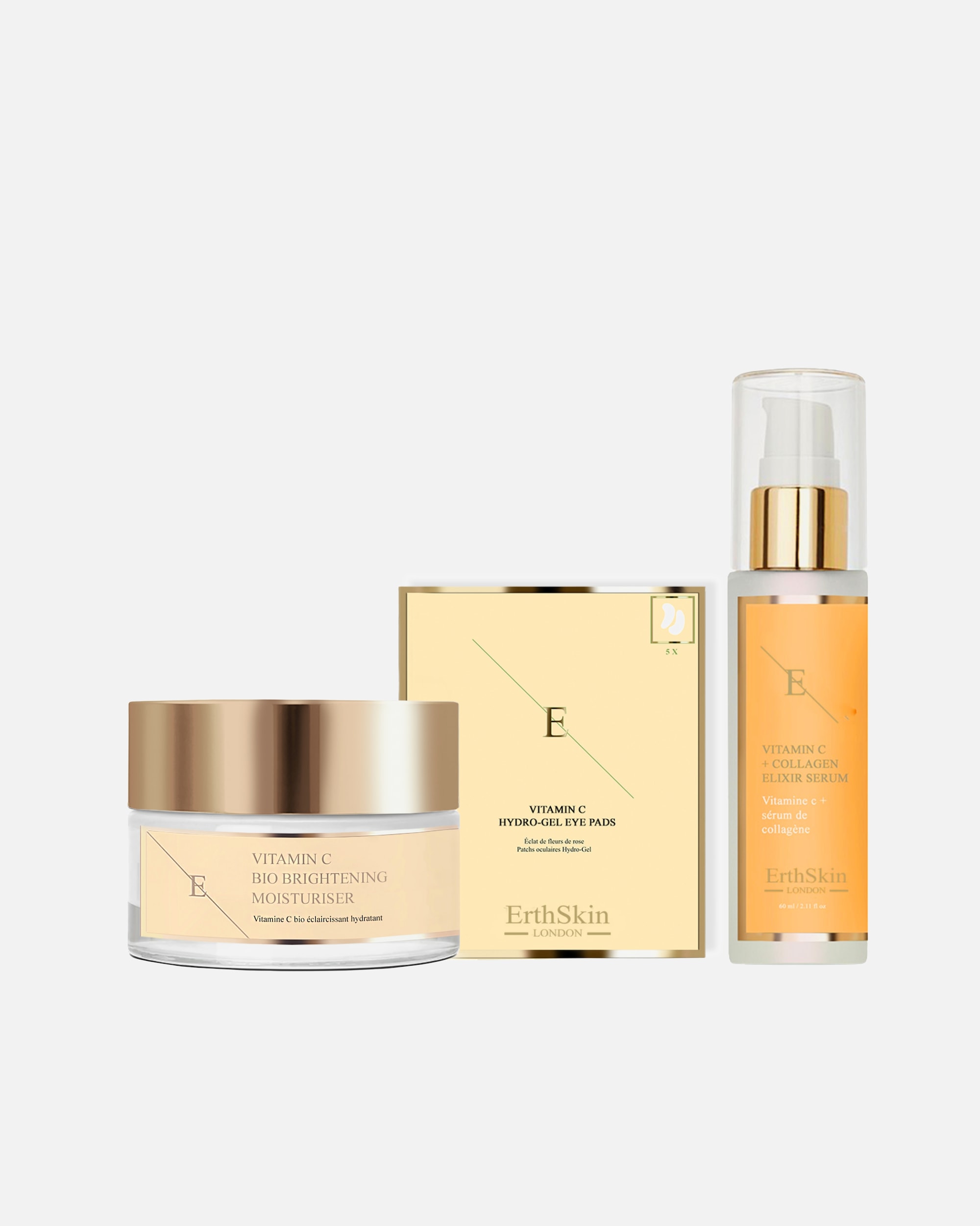 Set de tratamiento facial para Mujer ErthSkin London Kit iluminador de vitamina C 1 pieza