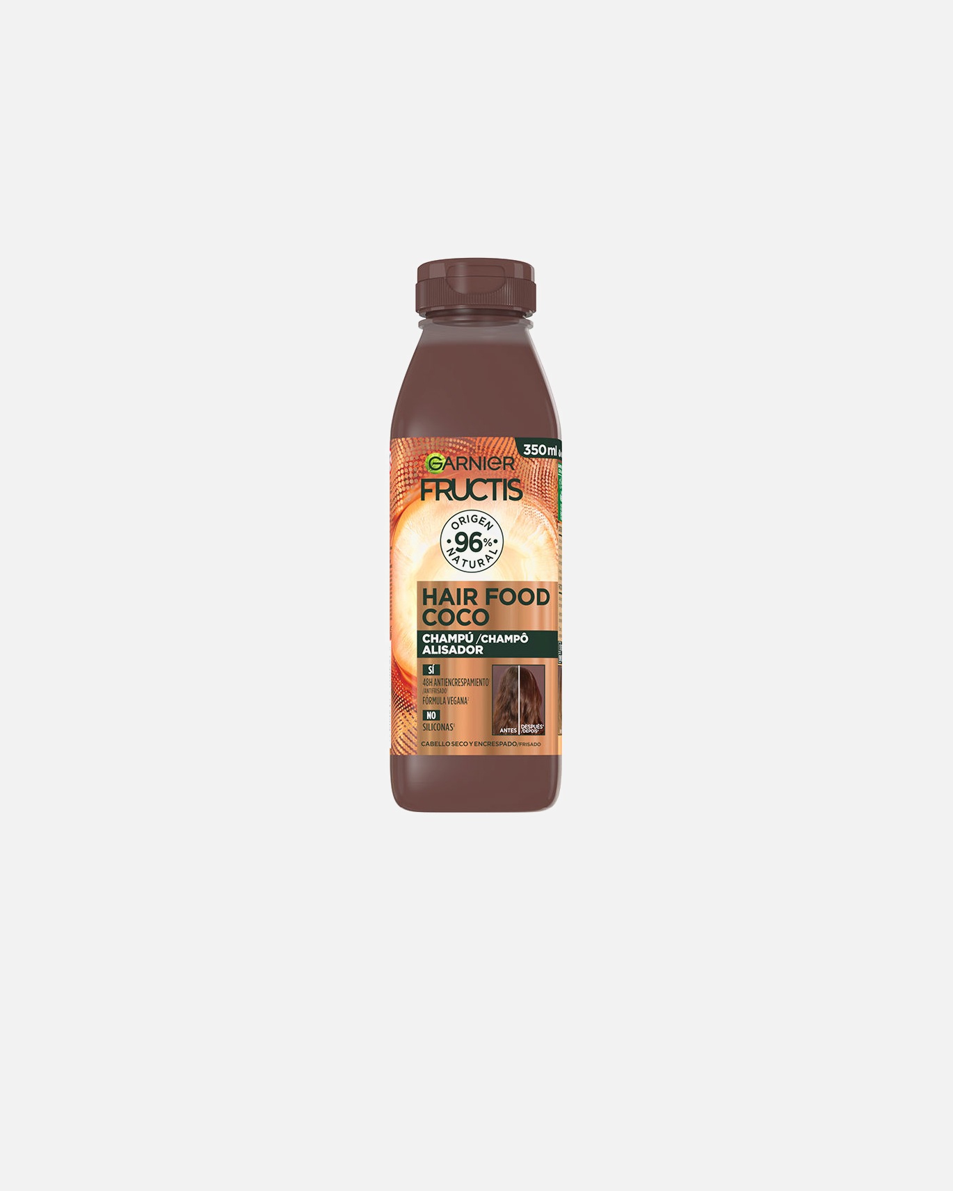 Champú capilar para Mujer Garnier FRUCTIS HAIR FOOD MACADAMIA champú alisador 350 ml