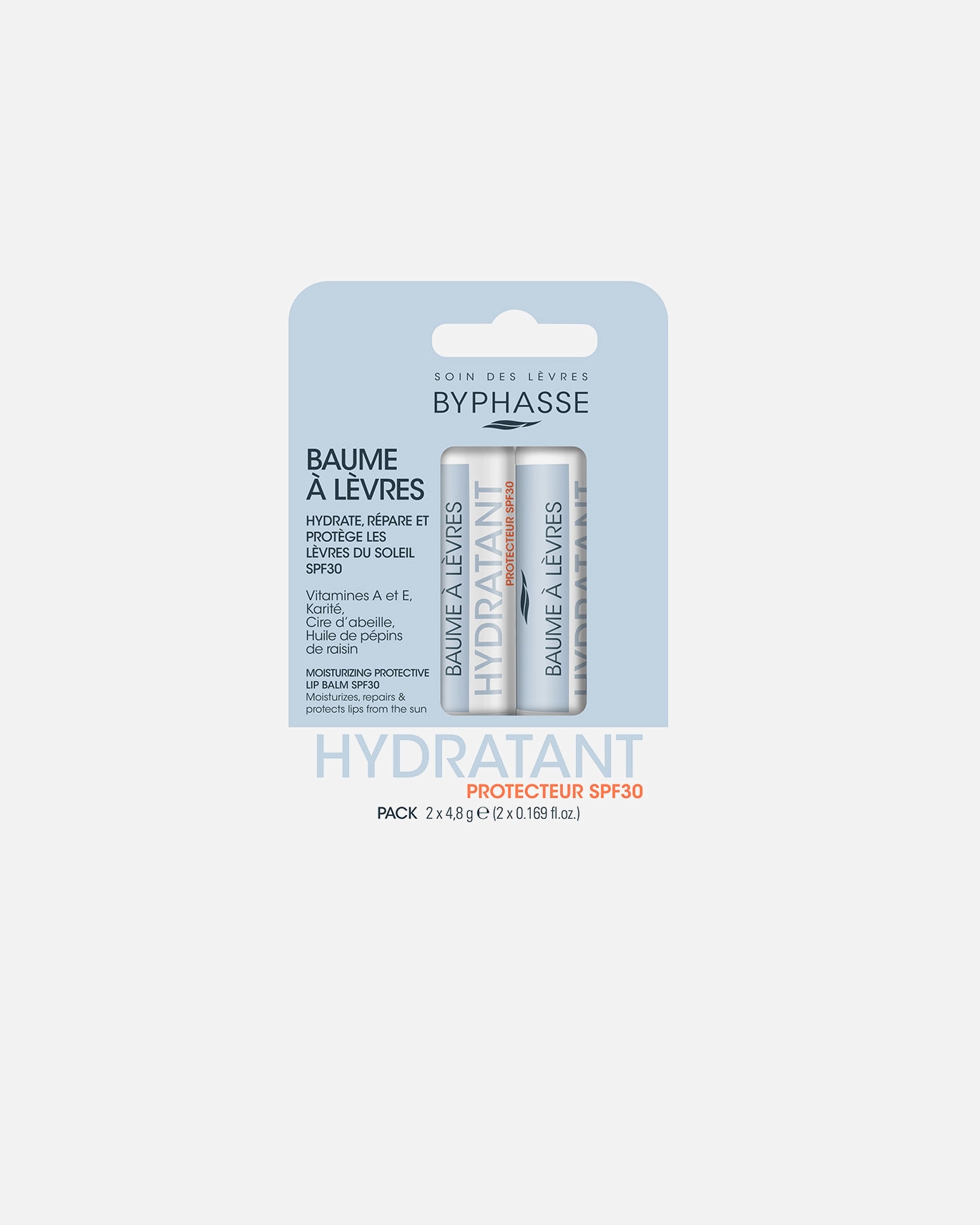 Bálsamo labial para Unisex Byphasse BÁLSAMO LABIAL PROTECCIÓN SPF30 PACK 2 Stück