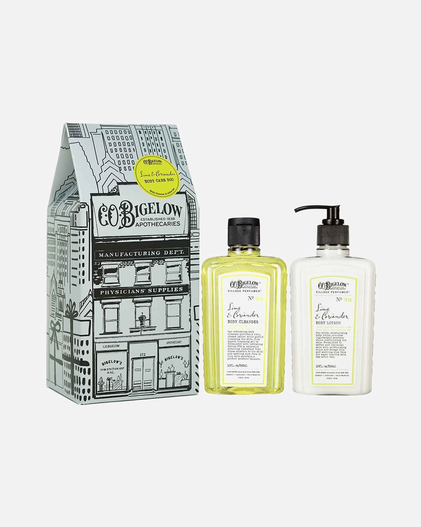 Cofre higiene personal para Unisex C.O. Bigelow Body Care Duo Apothecary Box Lime Coriander