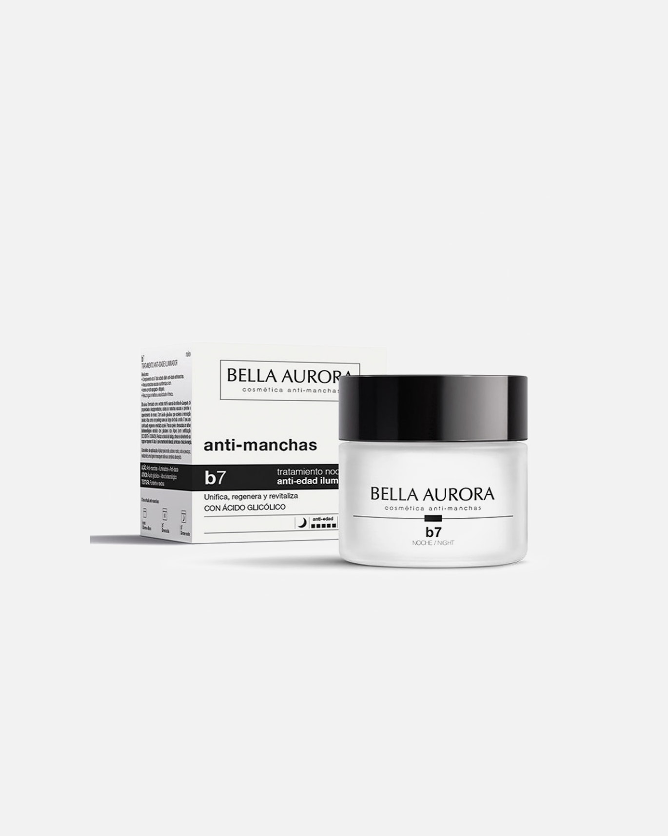 Crema de noche para Unisex Bella Aurora B7 antimanchas regenerador aclarante noche 50 ml