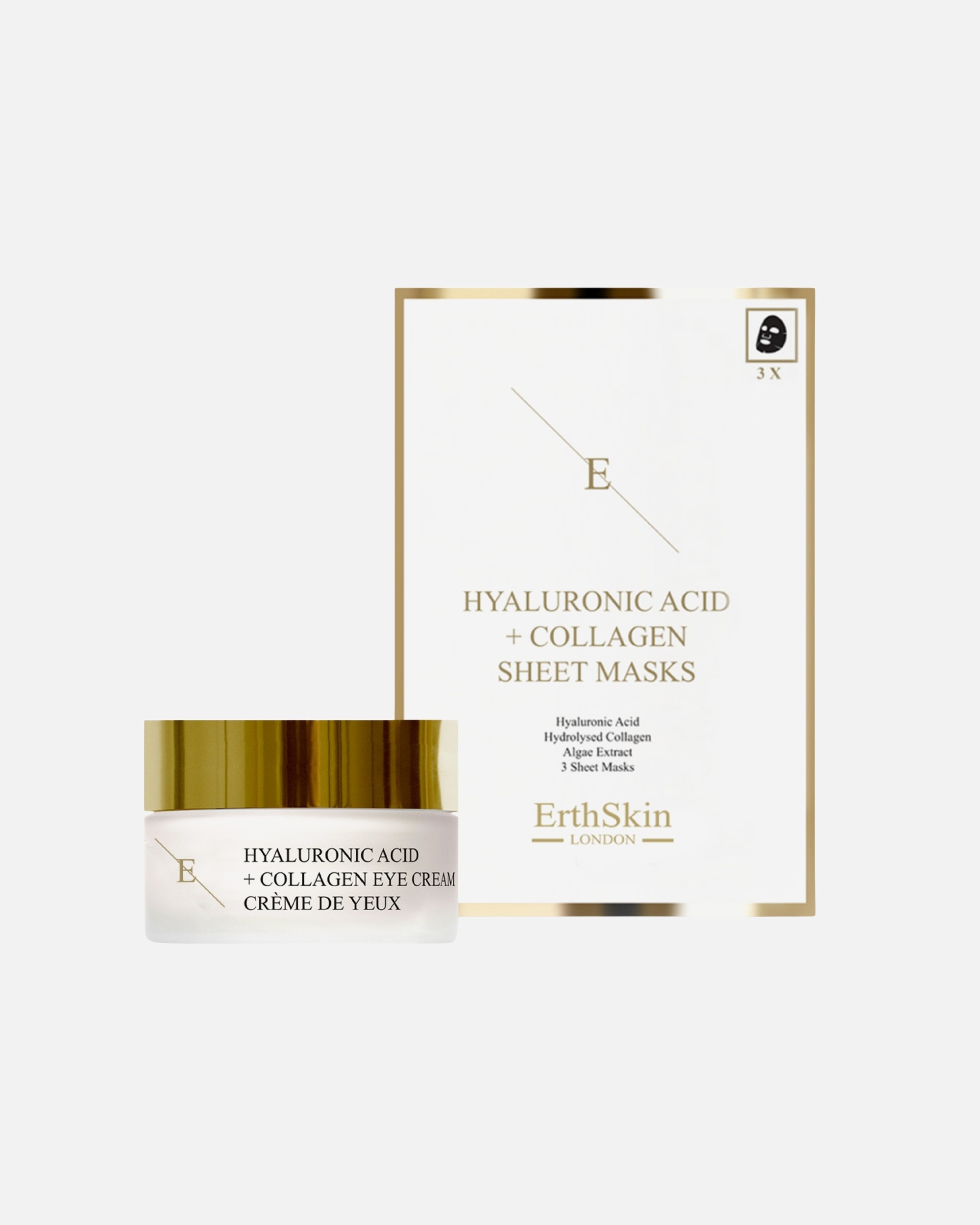 Set de tratamiento facial para Mujer ErthSkin London Set de mascarilla hidratante y crema para ojos 1 pieza