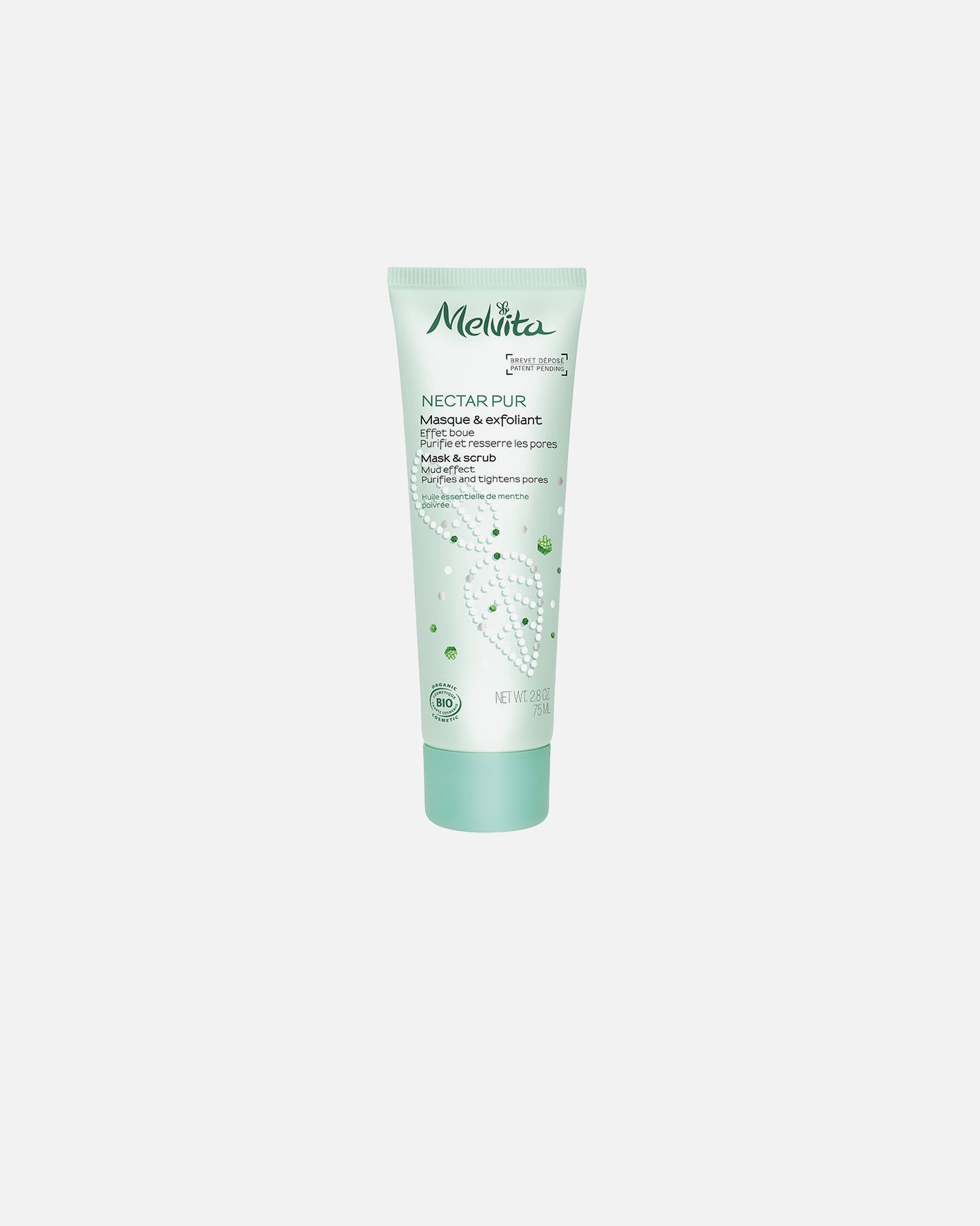 Exfoliante de cara para Unisex Melvita NECTAR PUR mascarilla exfoliante 3 en 1 75 ml