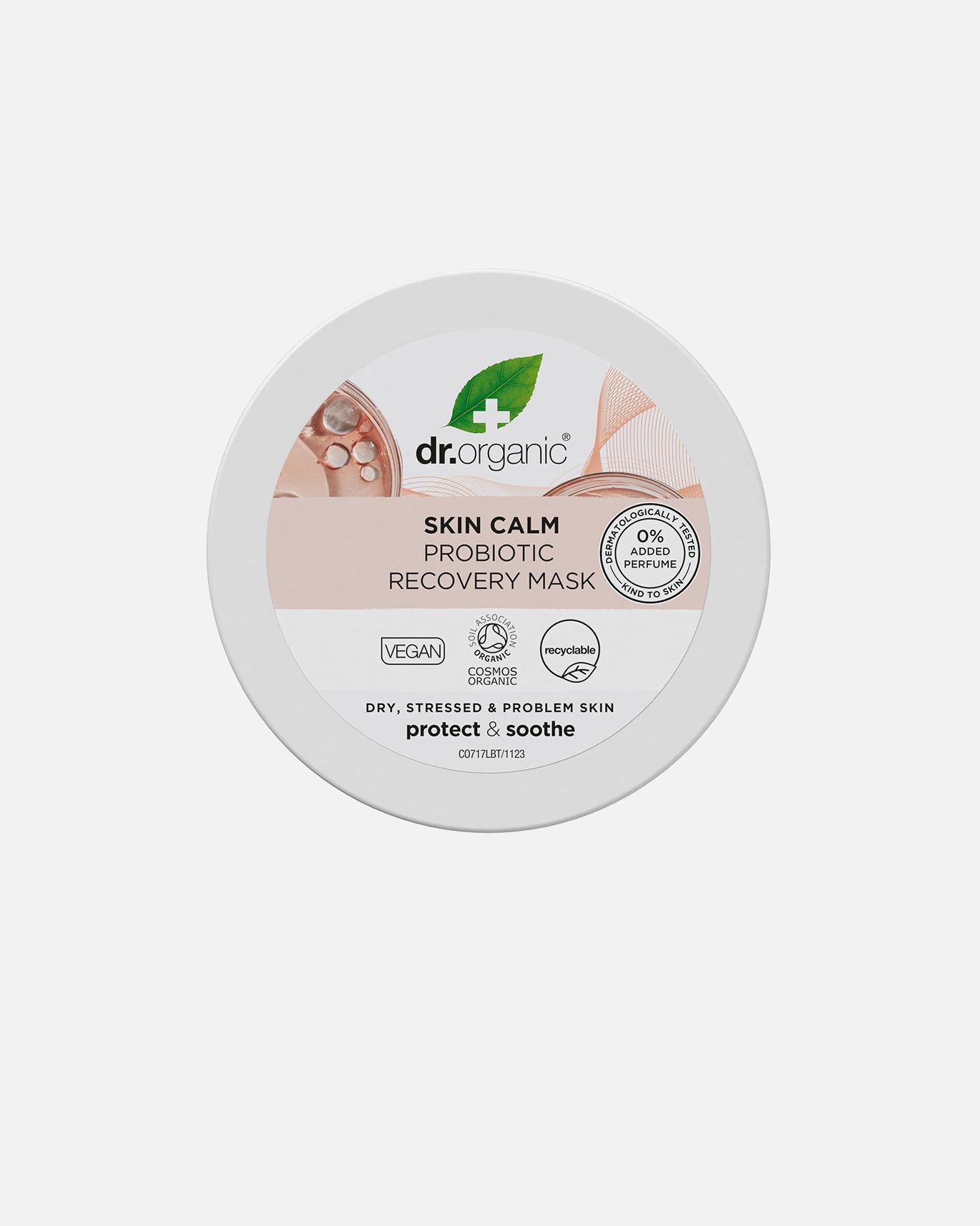 Mascarilla hidratante para Unisex Dr. Organic SKIN CALM mascarilla recuperadora probiótica 100 ml