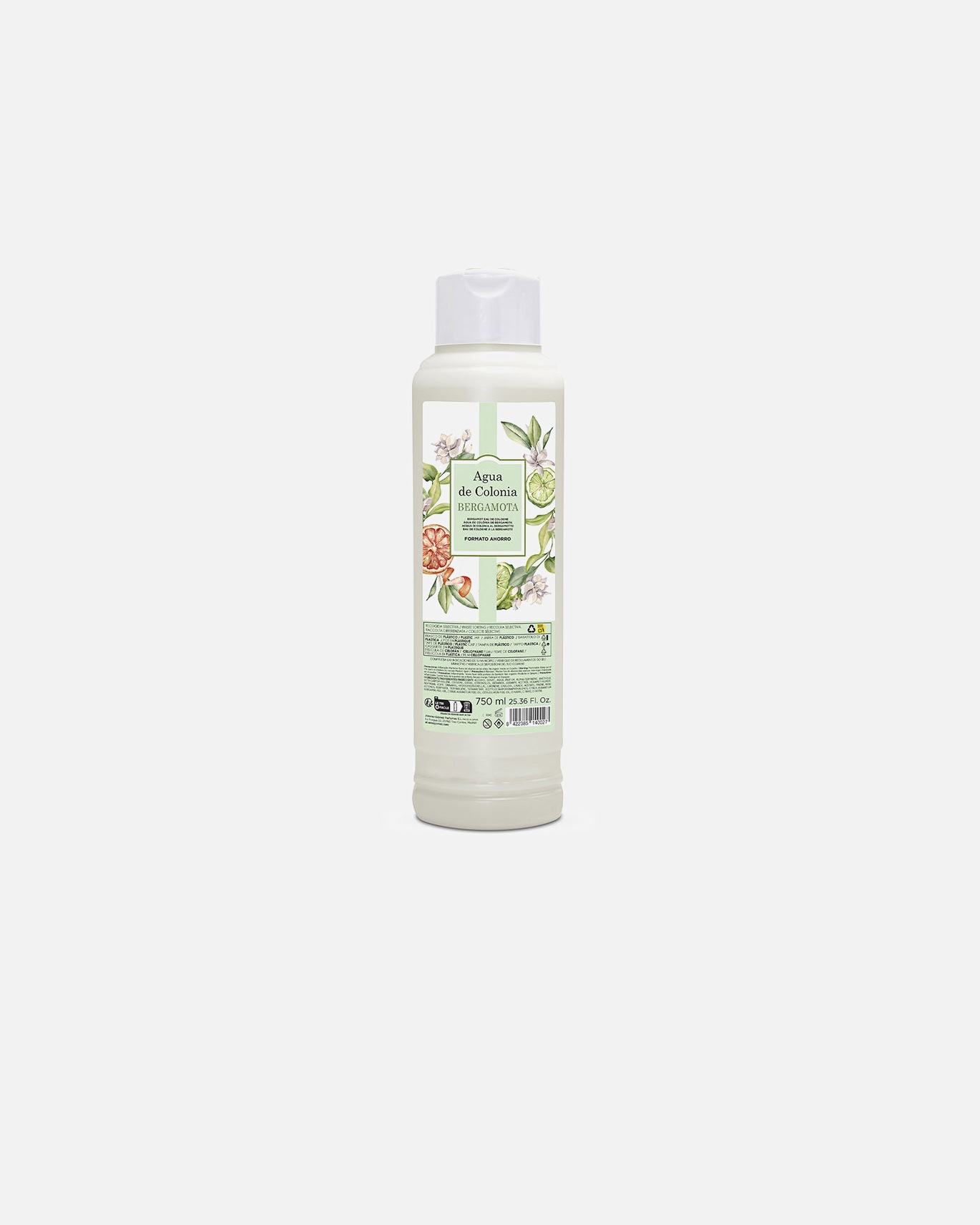 Eau de Cologne para Unisex Alvarez Gomez AGUA DE COLONIA bergamota edc frasco 750 ml