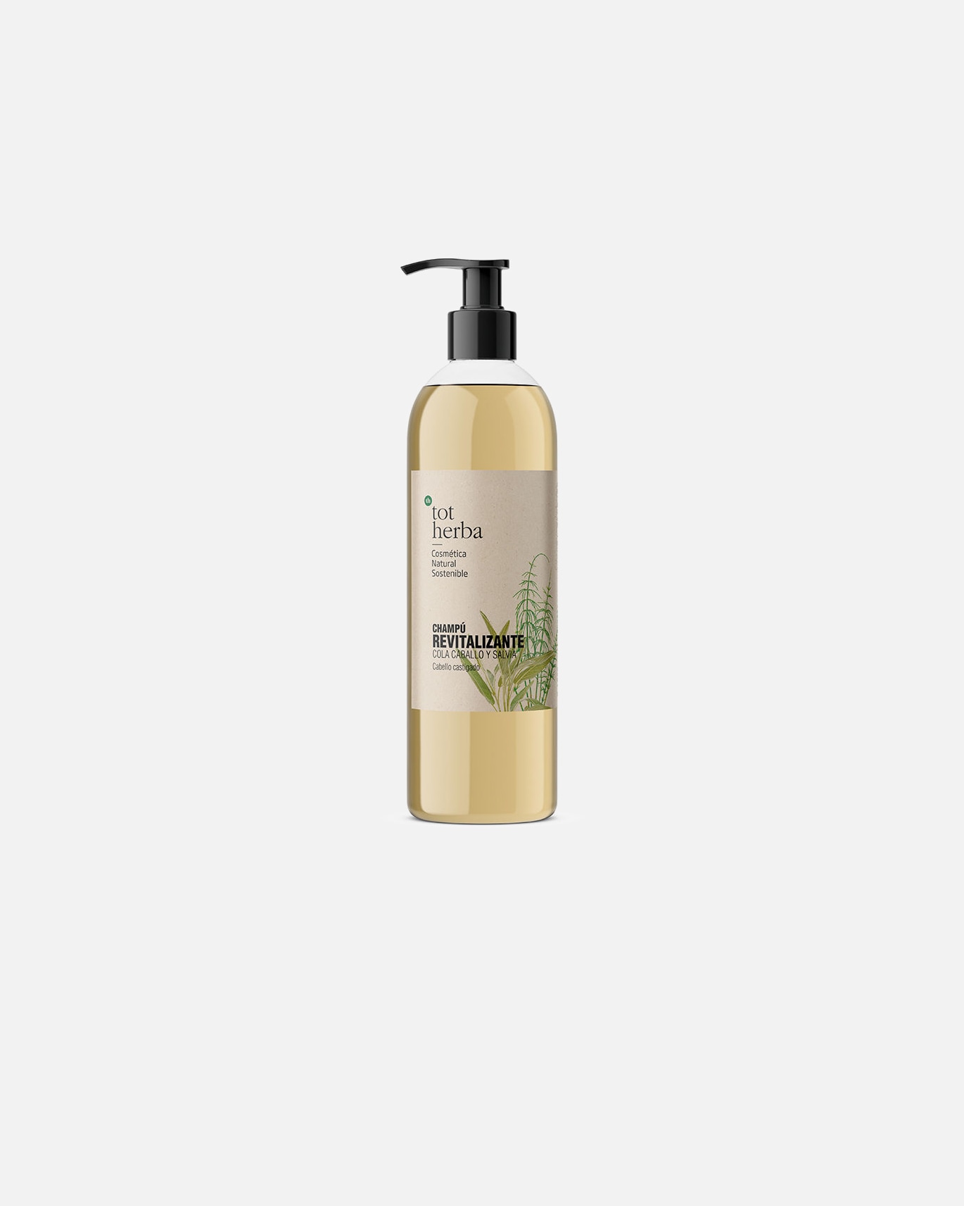 Champú capilar para Mujer Tot Herba CHAMPÚ REVITALIZANTE cola de caballo y salvia 500 ml