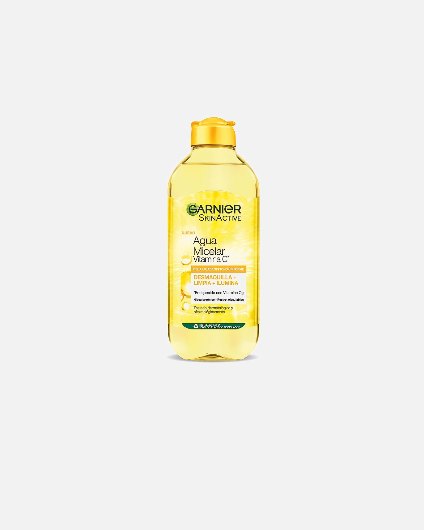 Agua micelar para Mujer Garnier SKINACTIVE agua micelar vitamina c piel apagada sin tono uniforme 400 ml