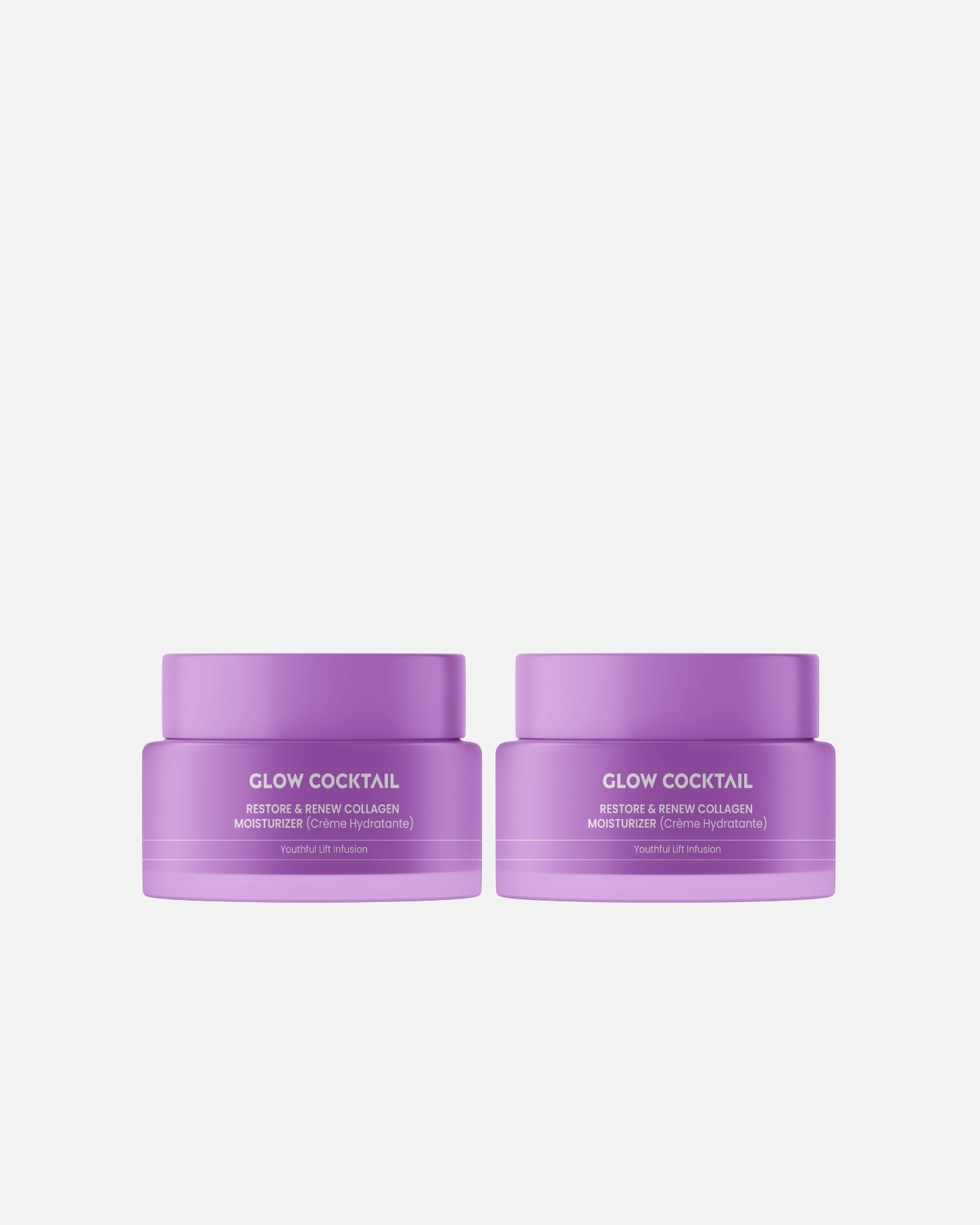 Crema facial para Mujer Glow Cocktail Dúo de cremas renovadoras de colágeno 1 pieza