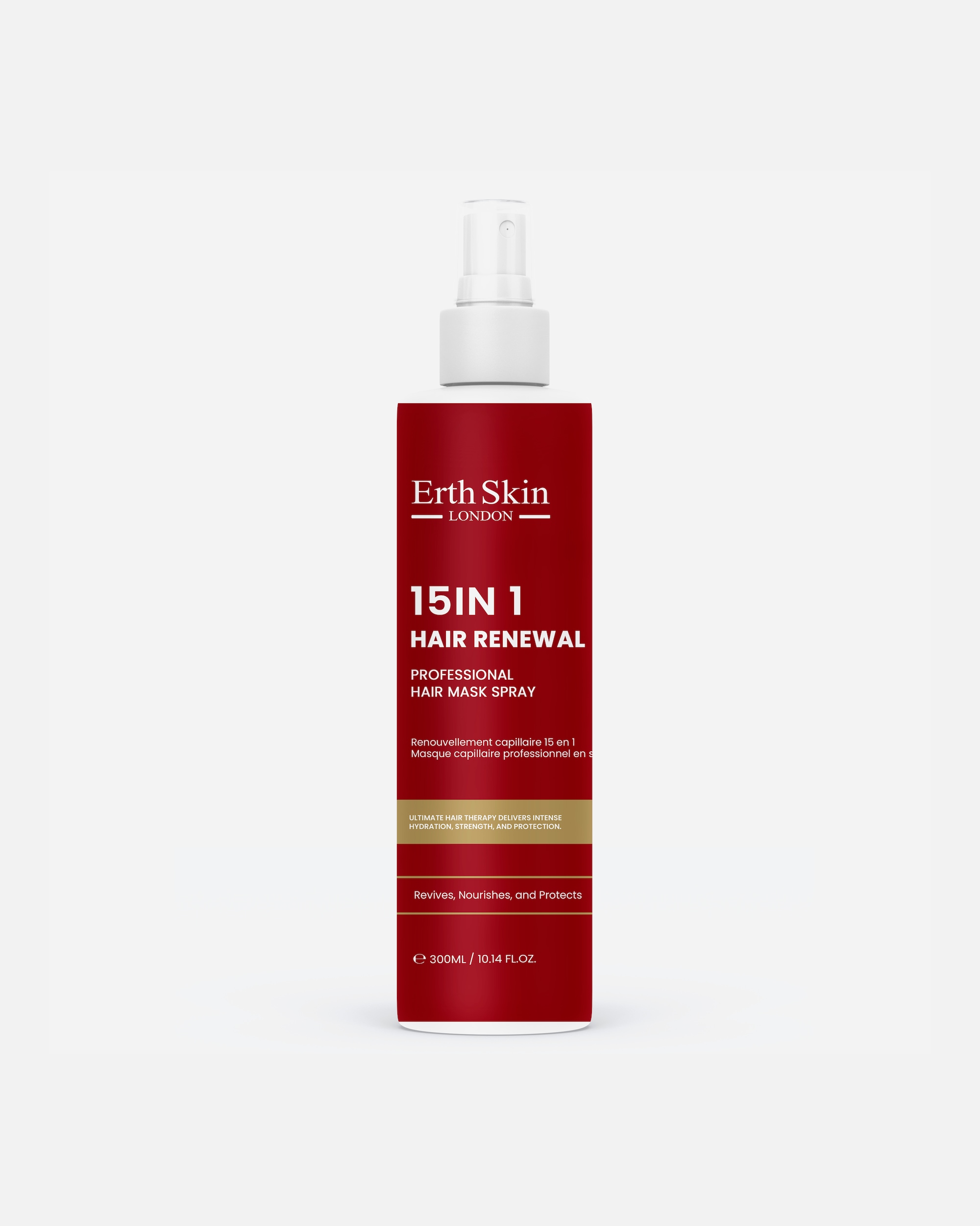 Acondicionador sin enjuague para Mujer ErthSkin London Mascarilla capilar profesional en spray 15 en 1 para extensiones 300ml