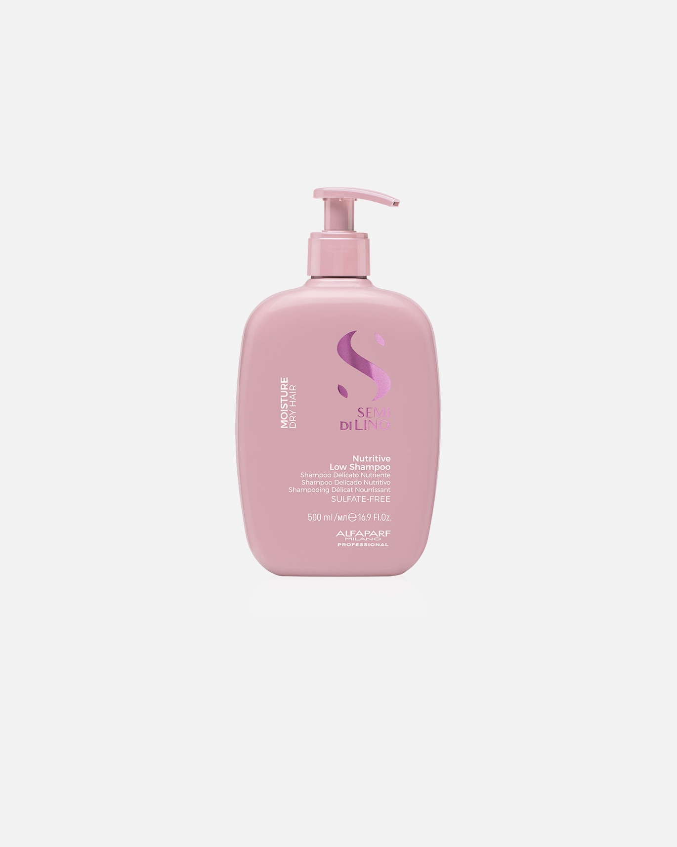 Champú capilar para Unisex ALFAPARF MILANO SEMI DI LINO MOISTURE nutritive low shampoo 500 ml