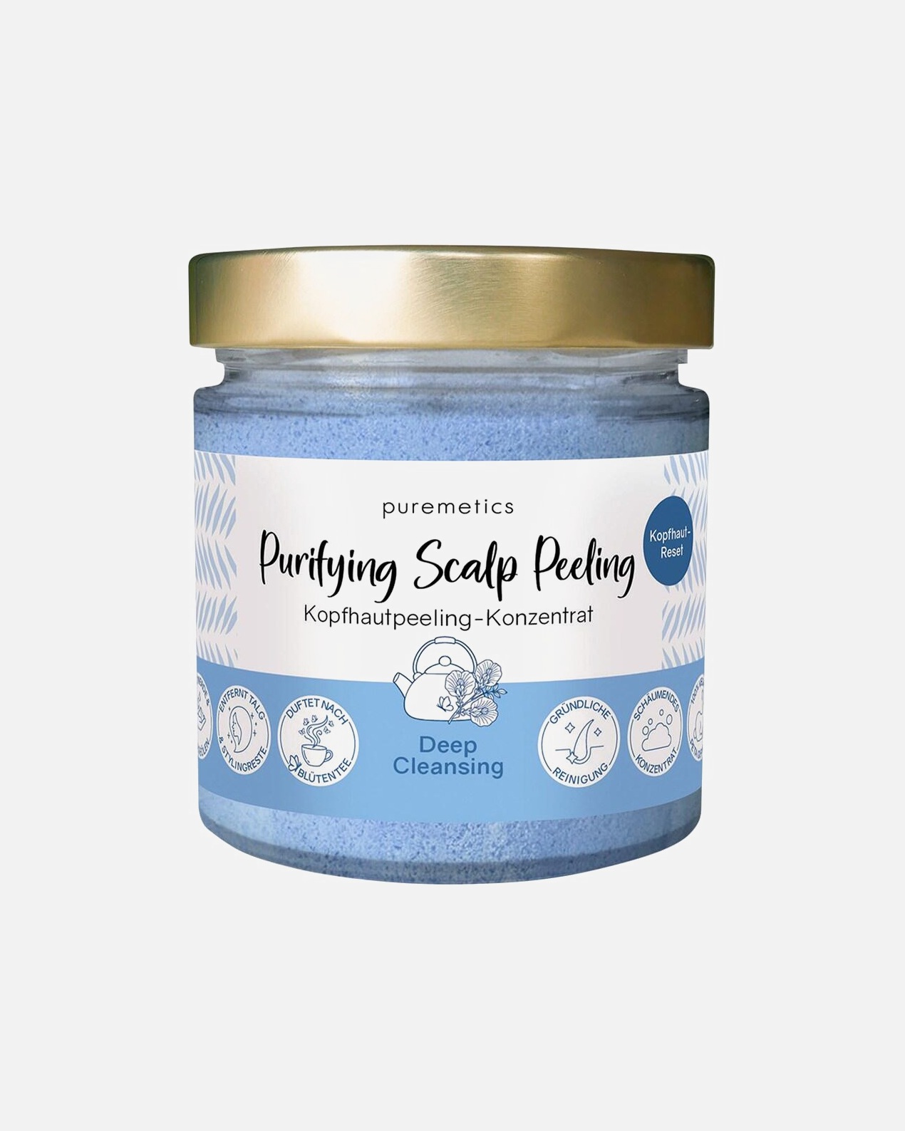 Exfoliante capilar para Unisex puremetics Peeling purificante para el cuero cabelludo 'Limpieza profunda 250 g
