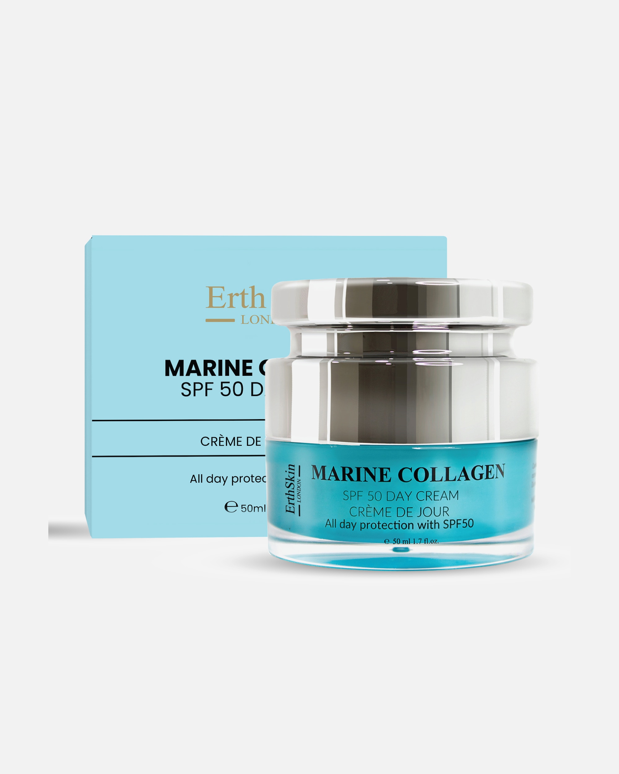 Crema de día para Mujer ErthSkin London Crema de día con colágeno marino FPS 50 50ml