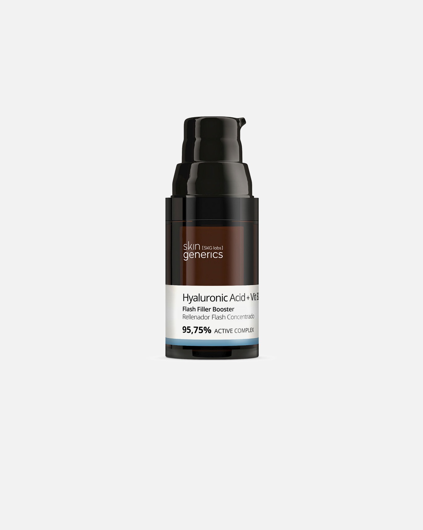Crema facial para Mujer Skin Generics ÁCIDO HIALURÓNICO + VIT B3 rellenador flash concentrado 95,75% 20 ml