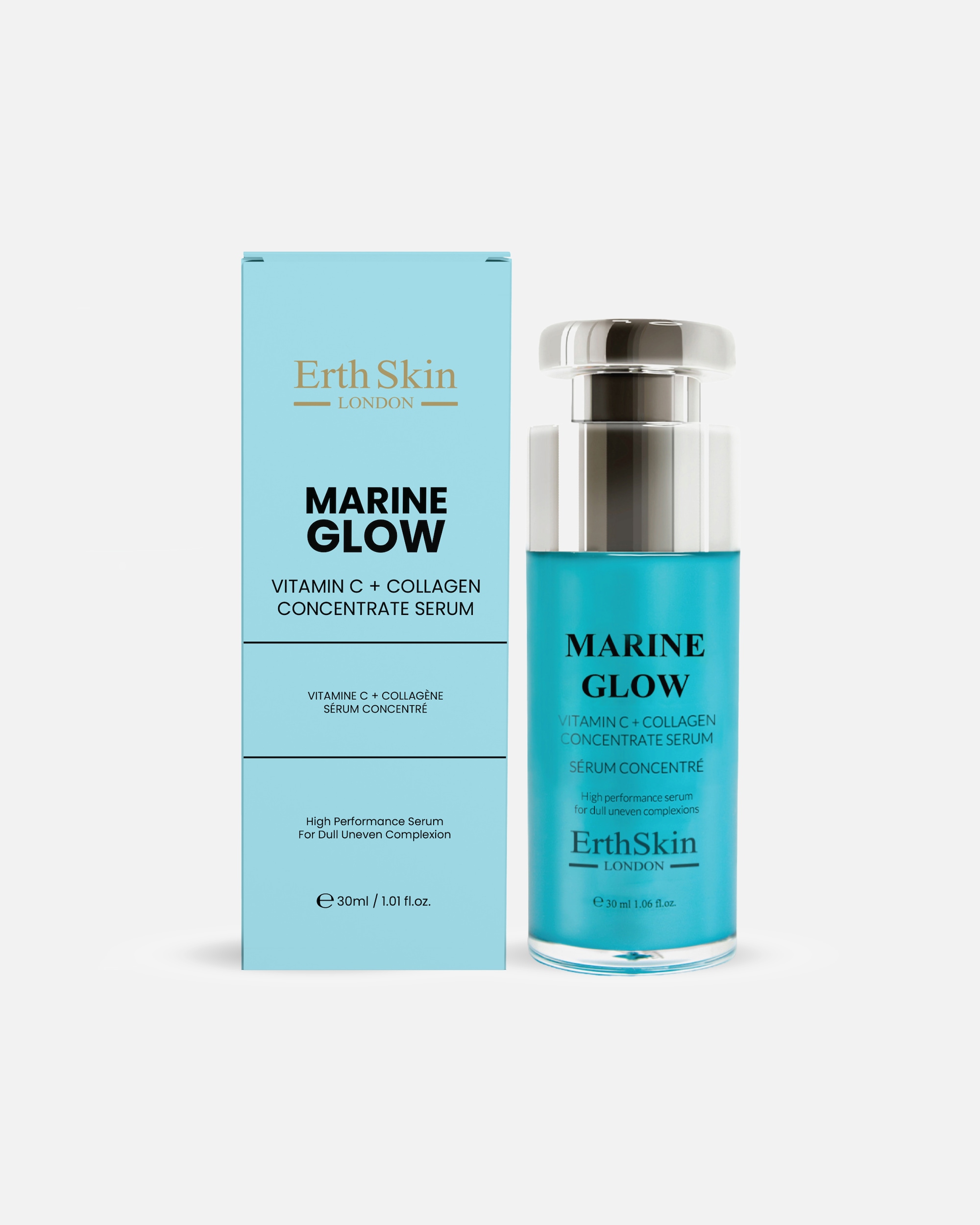 Suero de colágeno para Mujer ErthSkin London Concentrado de suero de vitamina C y colágeno Marine Glow 30ml
