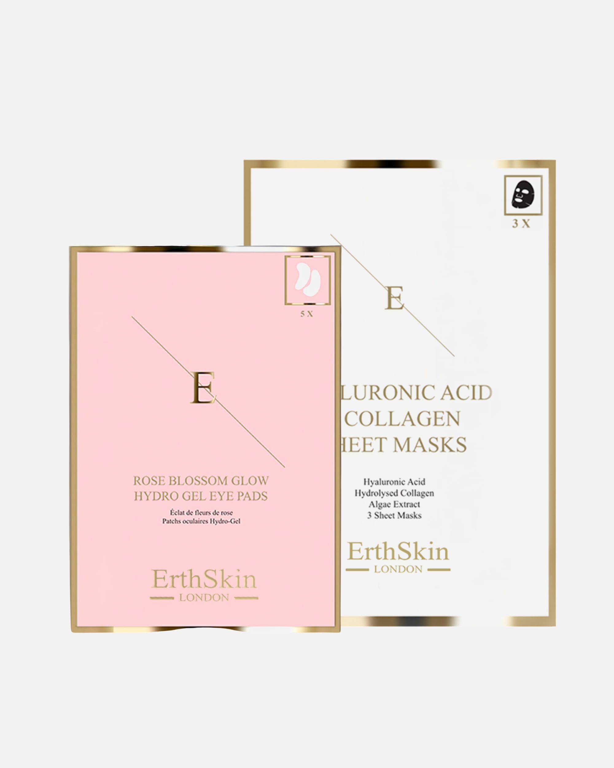 Set de tratamiento facial para Mujer Mascarilla y set de ojos Hydra + Rose 1 pieza