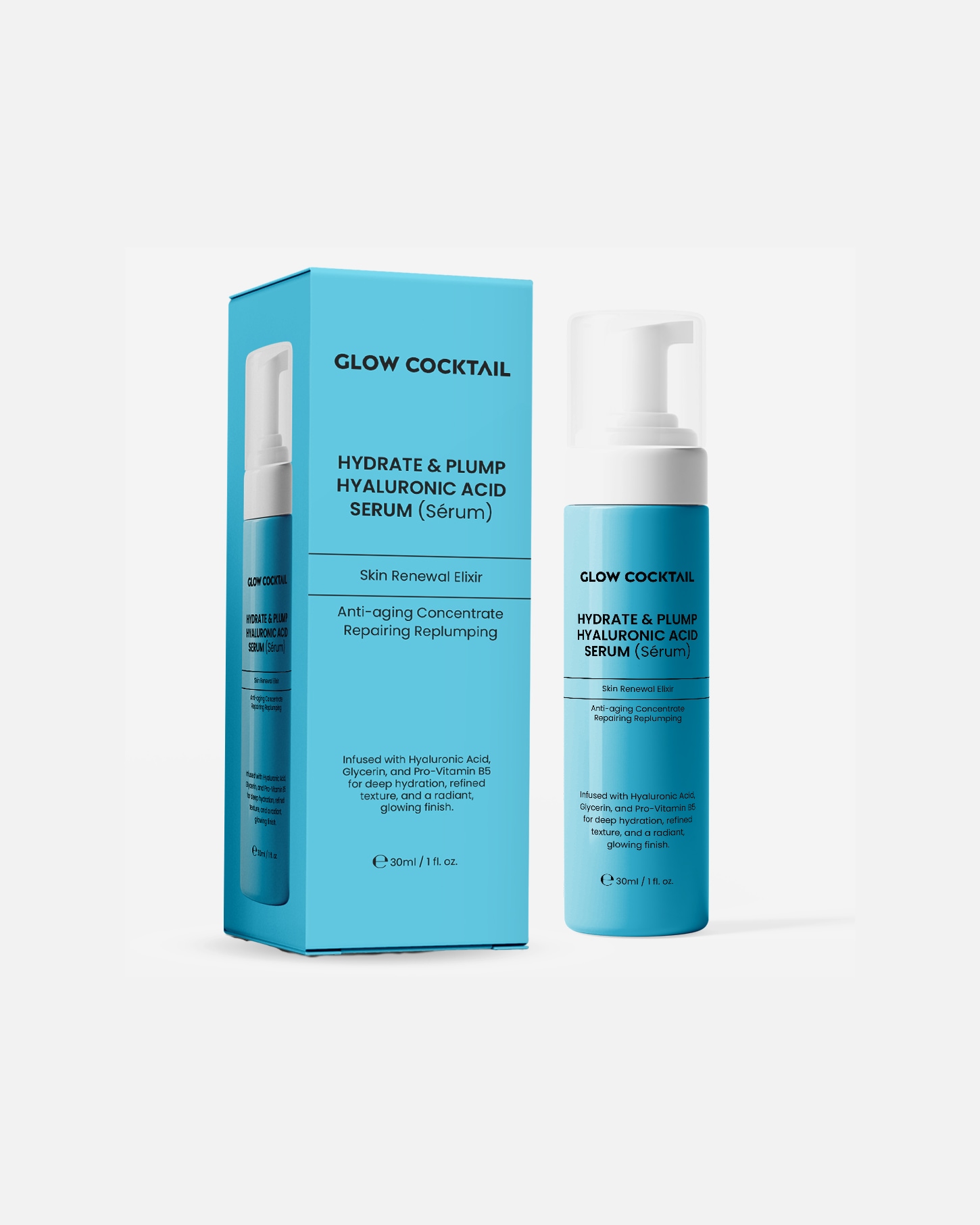 Suero de ácido hialurónico para Mujer Glow Cocktail Hydro Bright Eye 15 ml