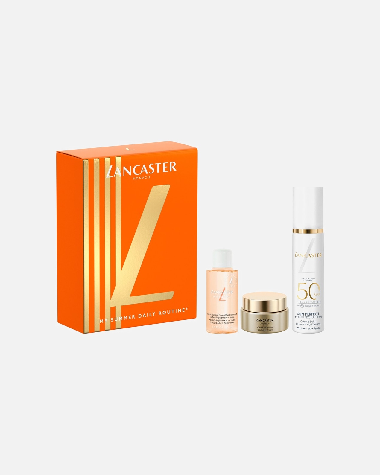 Set de tratamiento facial para Unisex Lancaster My Summer Daily Routine Set 1 Pieza