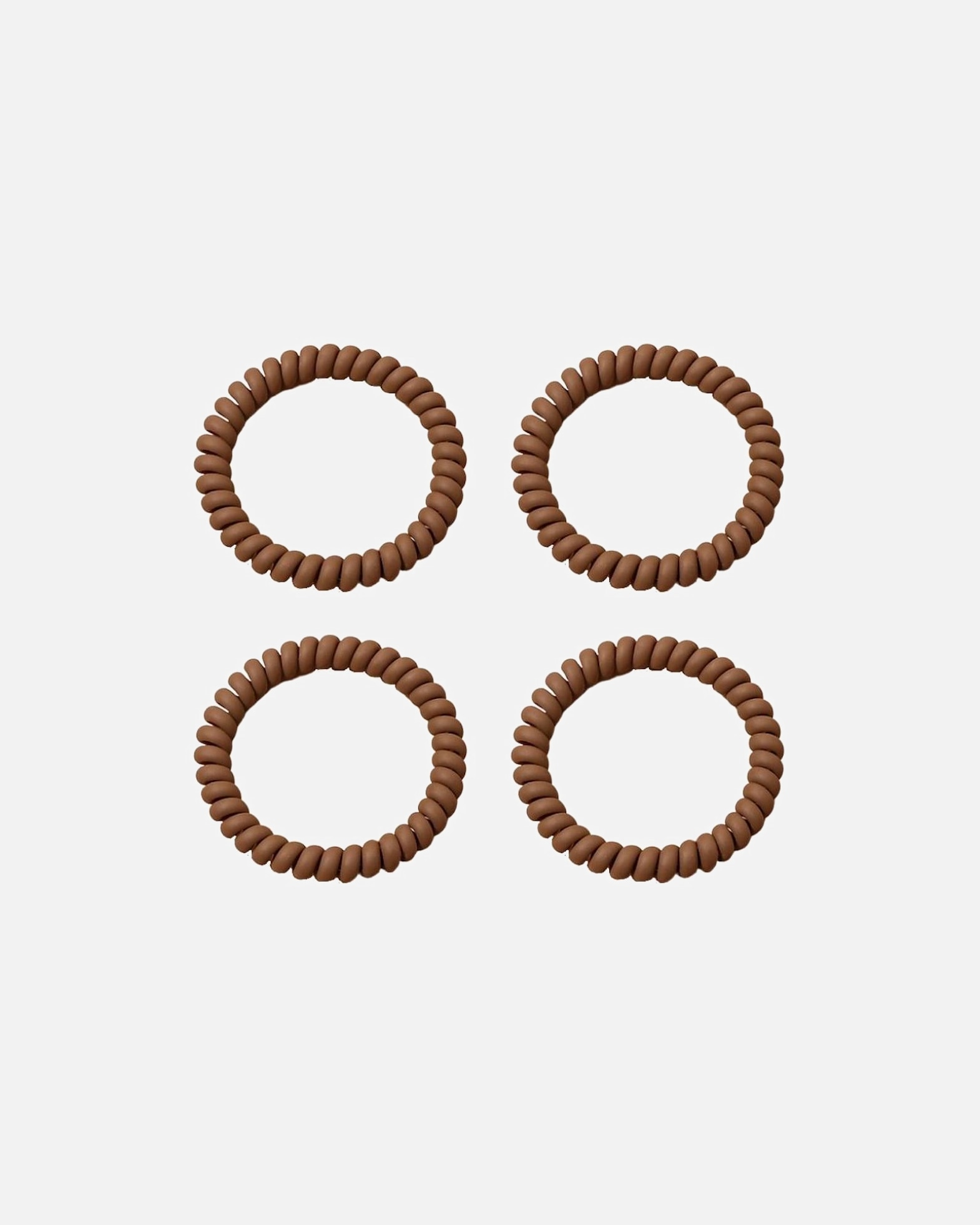 Goma de pelo para Mujer SOHO Gomas Para El Pelo En Espiral Onduladas Marrón