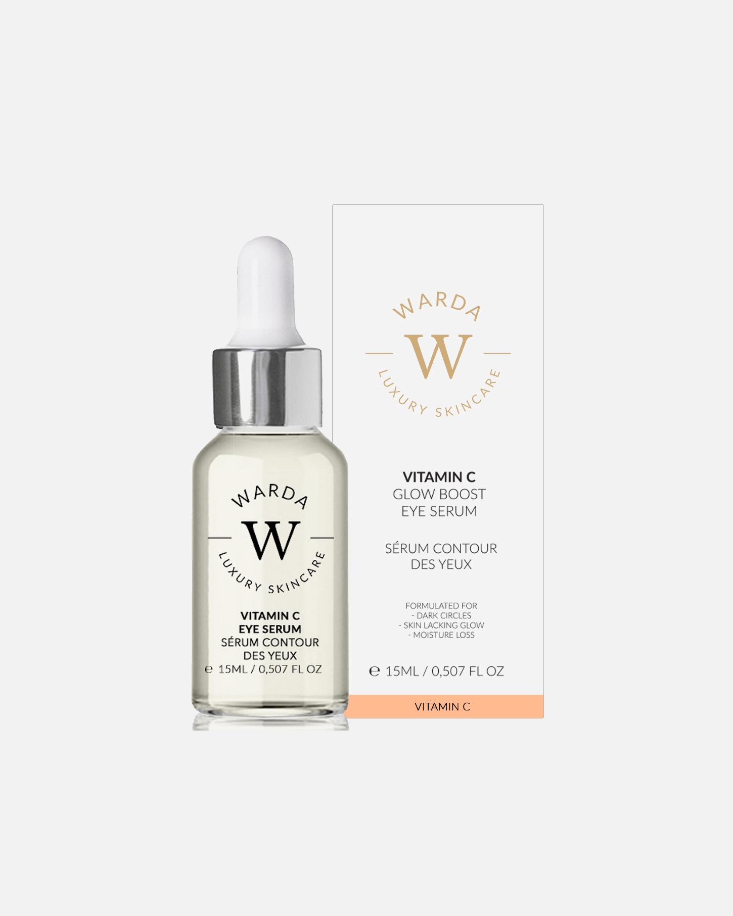 Suero contorno de ojos para Mujer Suero para ojos con vitamina C 15ml