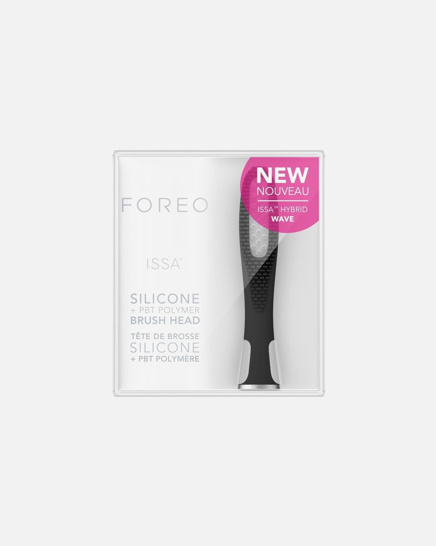 Cepillo de dientes eléctrico para Unisex FOREO ISSA™ Hybrid Wave Brush Head Black