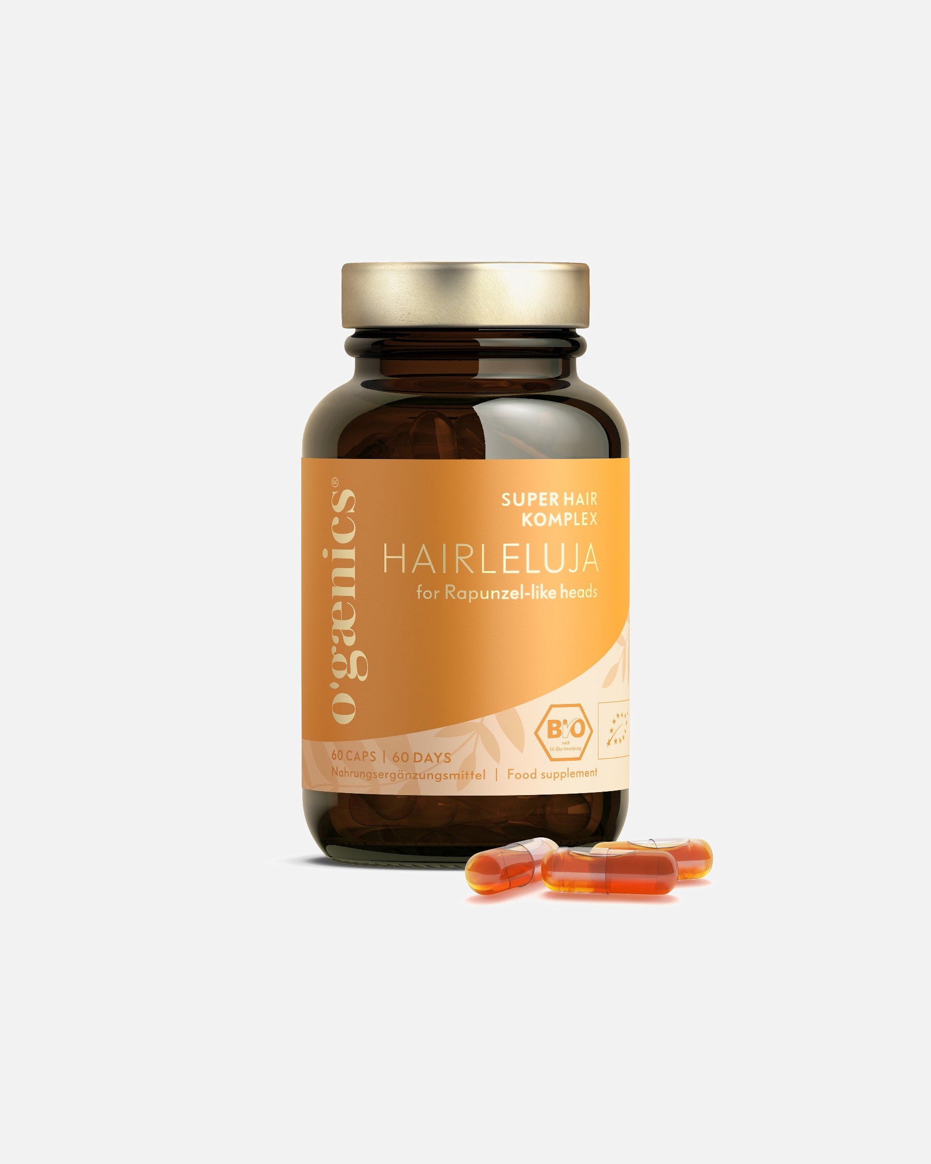 Complemento alimenticio para Unisex Ogaenics Hairleluja 60 Un