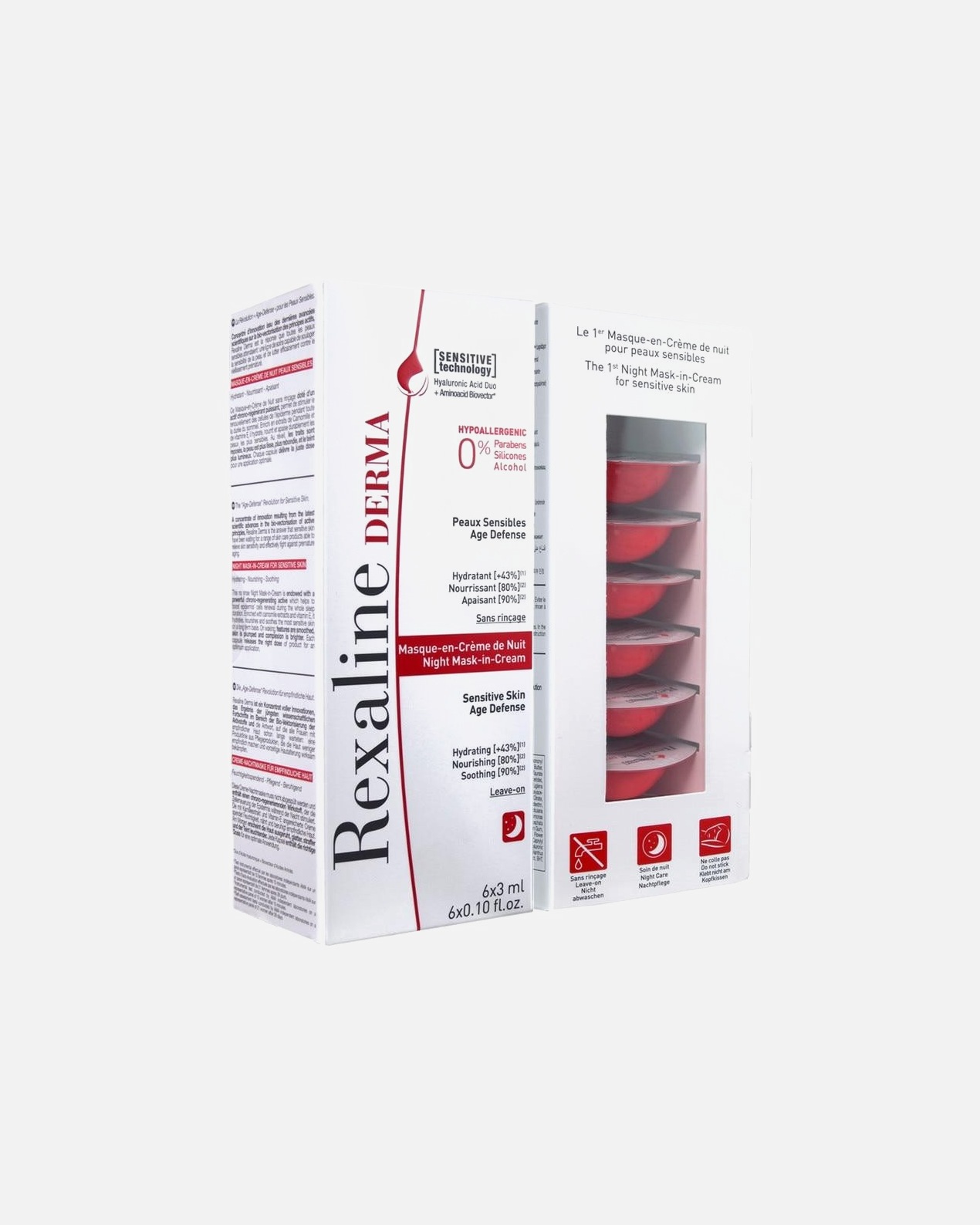 Mascarilla hidratante para Mujer Rexaline Mascarilla de noche en crema Mascarilla de noche en crema