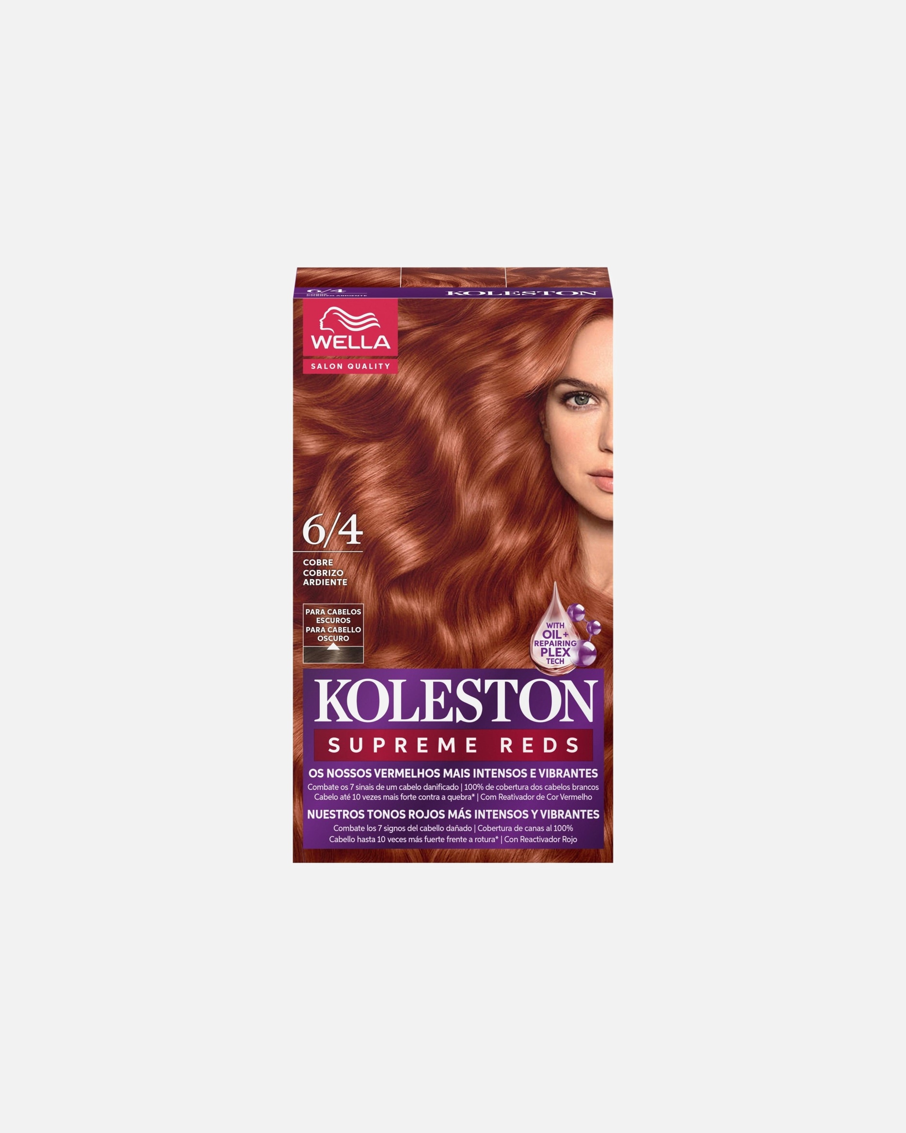 Tinte Capilar para Unisex Wella Professionals Koleston Kit Supreme- Tono Caoba Cobrizo 1 Pieza