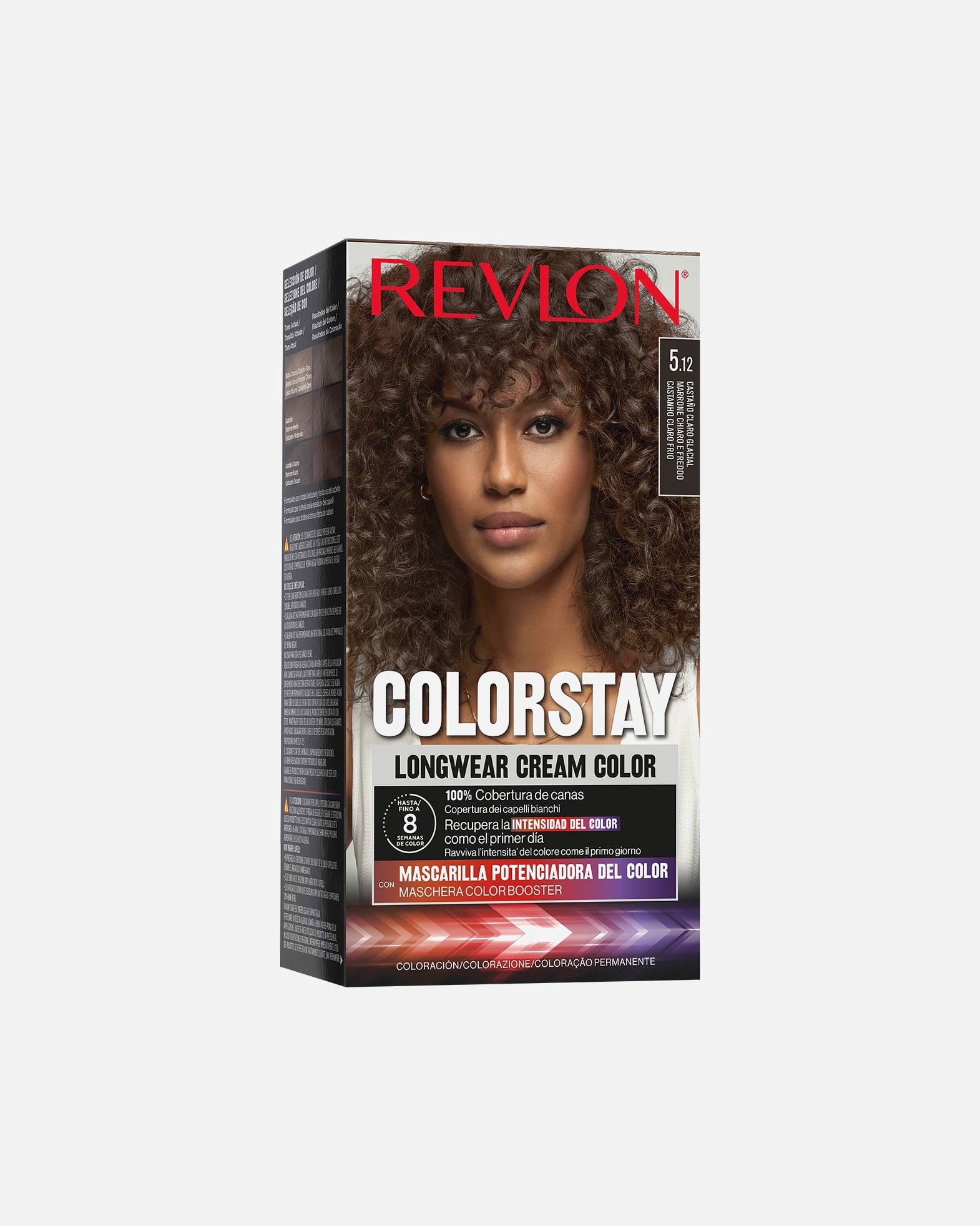 Tinte Capilar para Unisex Revlon ColorStay™ Tinte Colorstay Longwear Cream Color 5.12 ,Castaño Claro Glacial