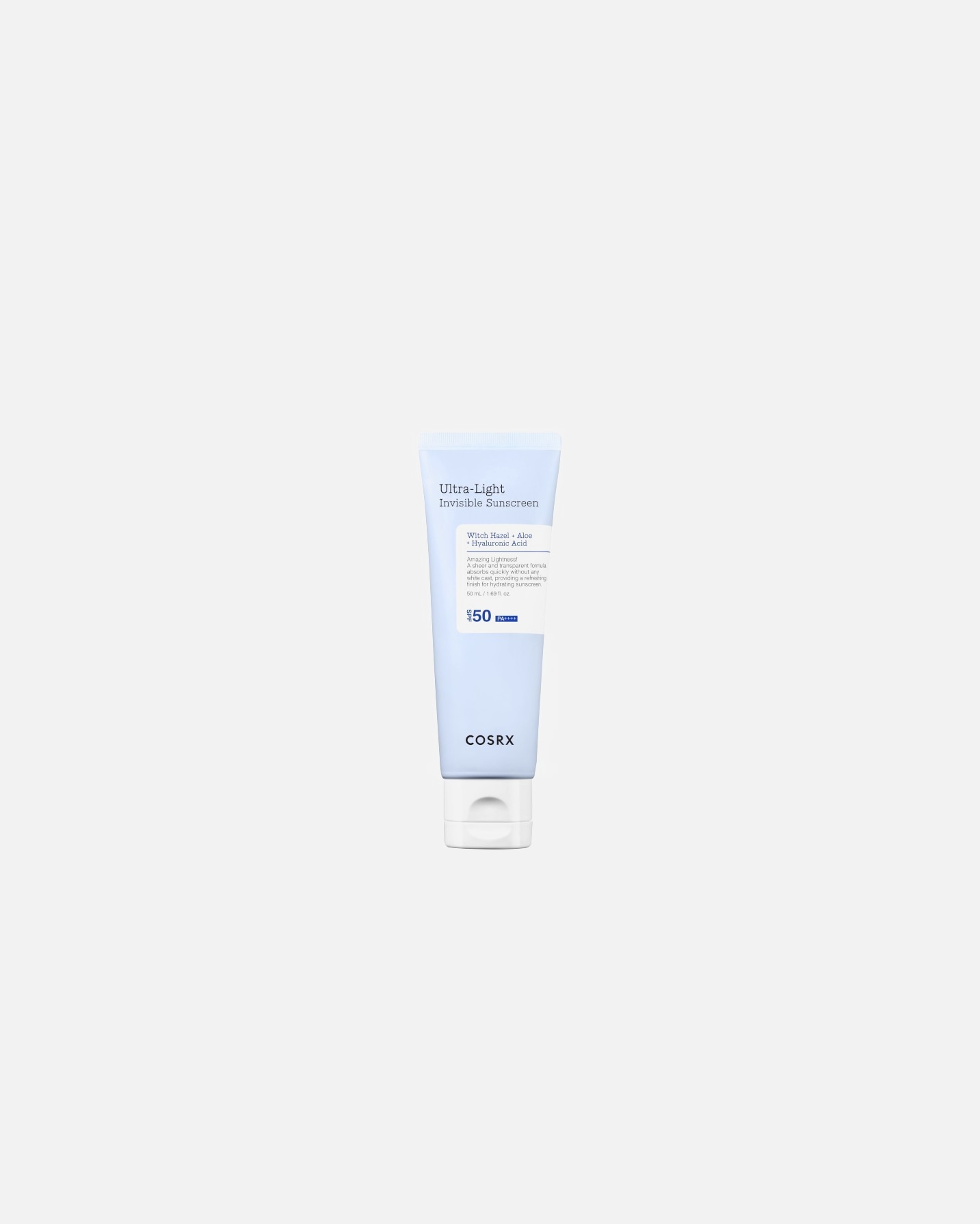 Crema solar para Unisex Cosrx Invisible Ultra-Light Sun Cream SPF50 PA++++ 50 ml