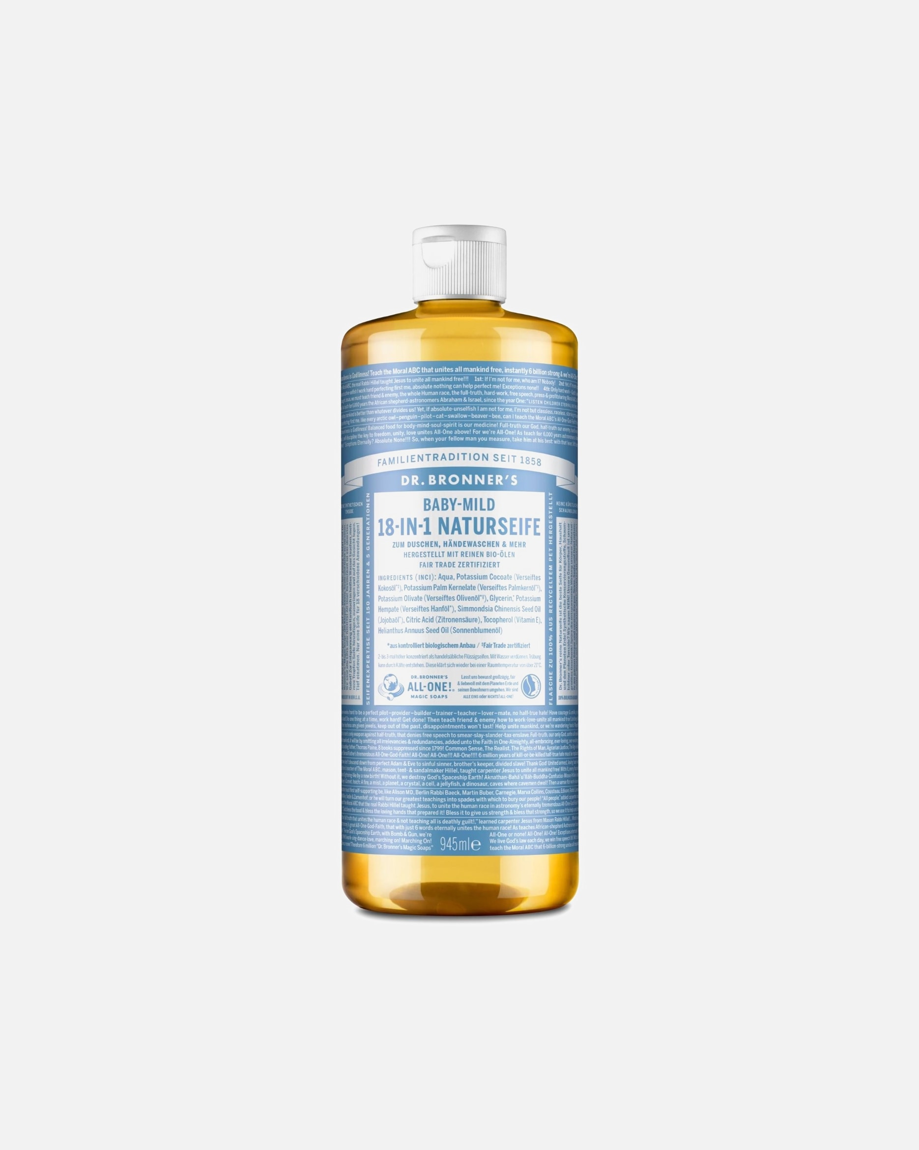 Gel de ducha bebé para Unisex Dr. Bronner's Baby-Mild 18-in-1 Natural 945 ml