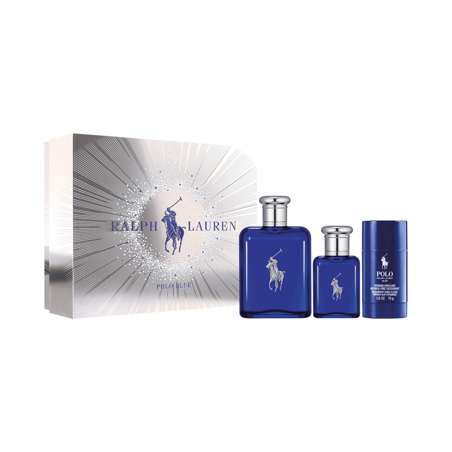 Ralph Lauren Polo Blue Gift Set — textura e acabamento