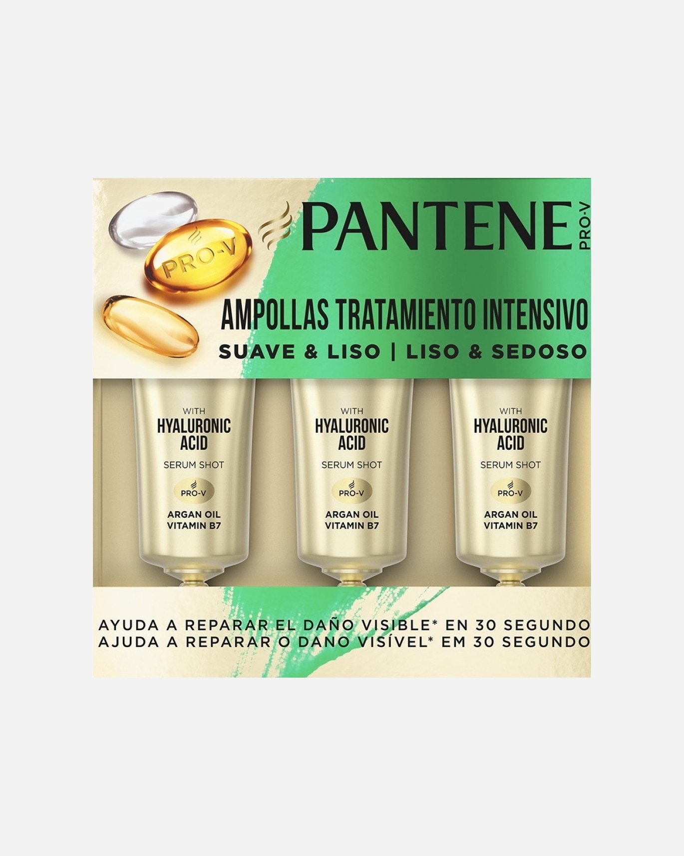 Mascarilla capilar para Mujer Pantene Suave y Liso Ampollas 15 ml