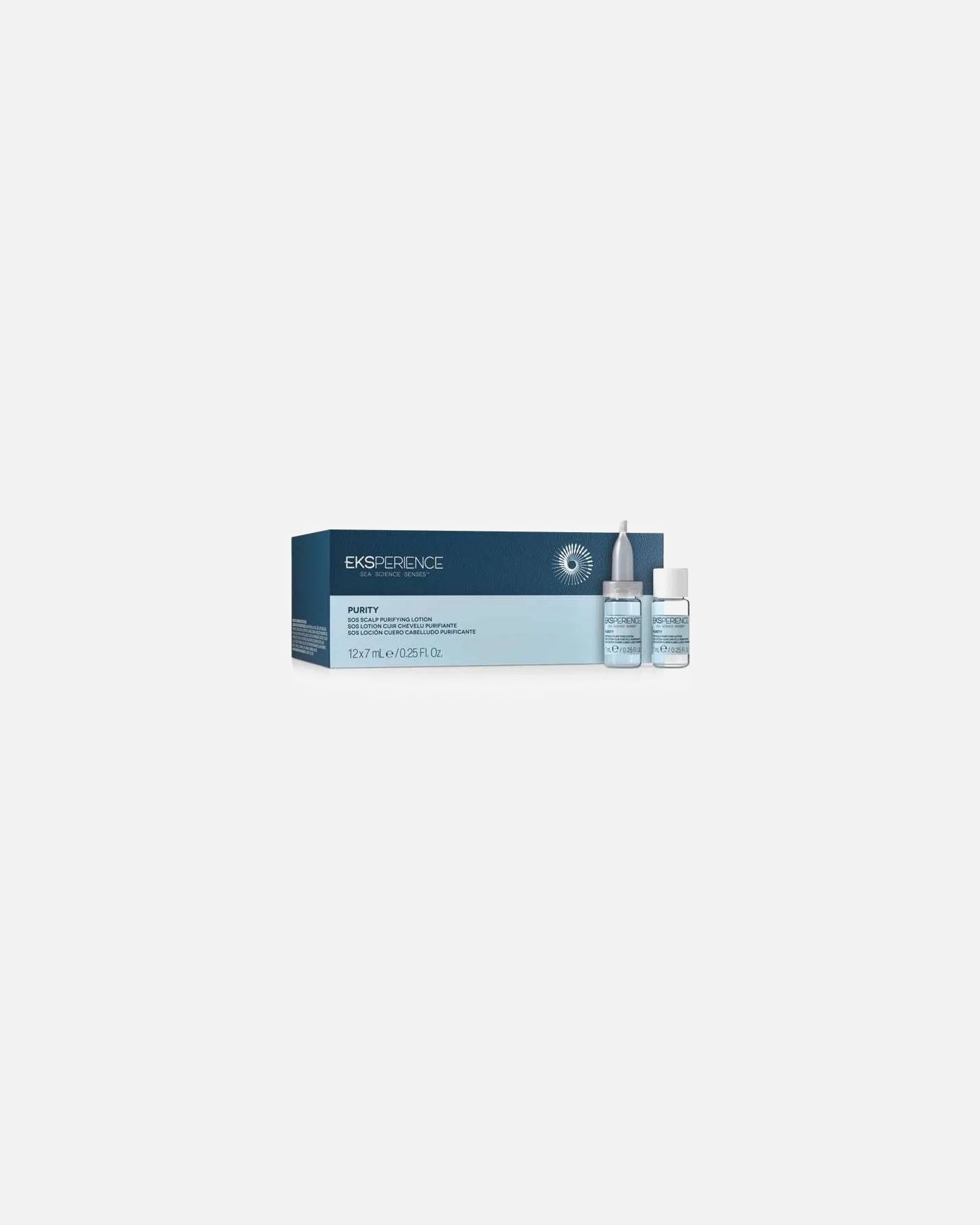 Tónico Capilar para Unisex EKSPERIENCE Purity Sos Scalp Purifying 12 x 7 ml