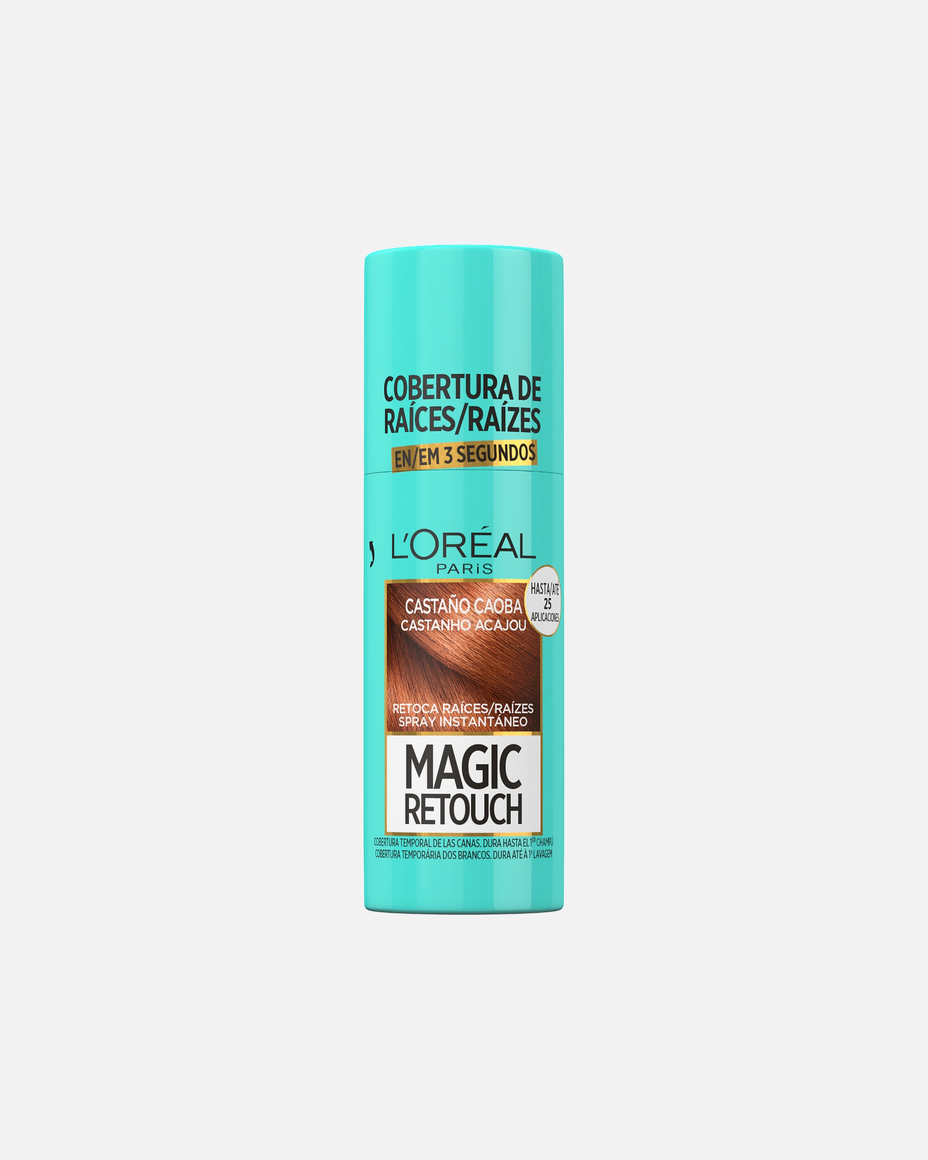 Tinte Spray para Unisex L’Oréal Paris Magic Retouch Spray Retoca Raíces y Canas Castaño Caoba