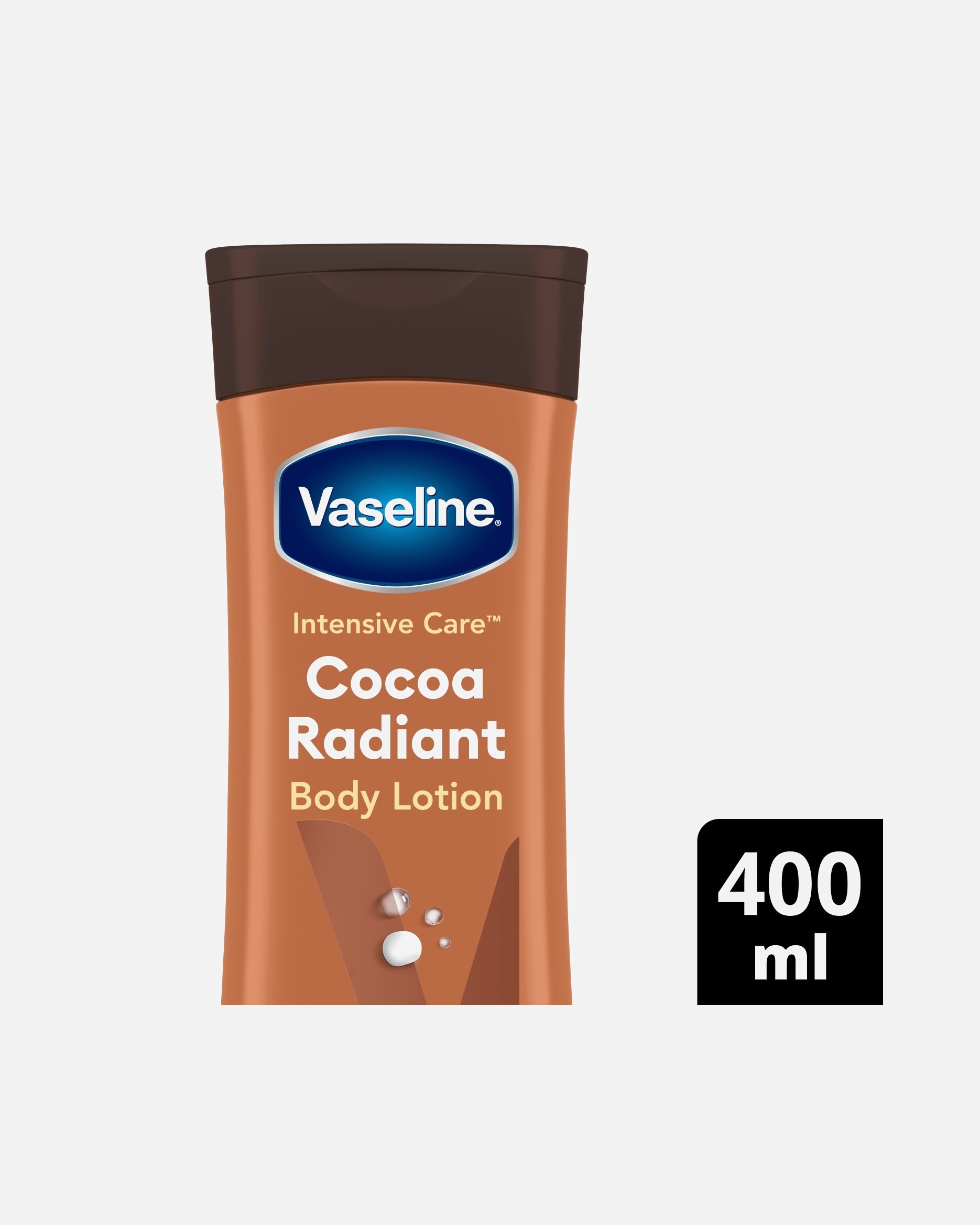 Loción corporal para Unisex Vaseline Cocoa Radiant con manteca de cacao 400 ml
